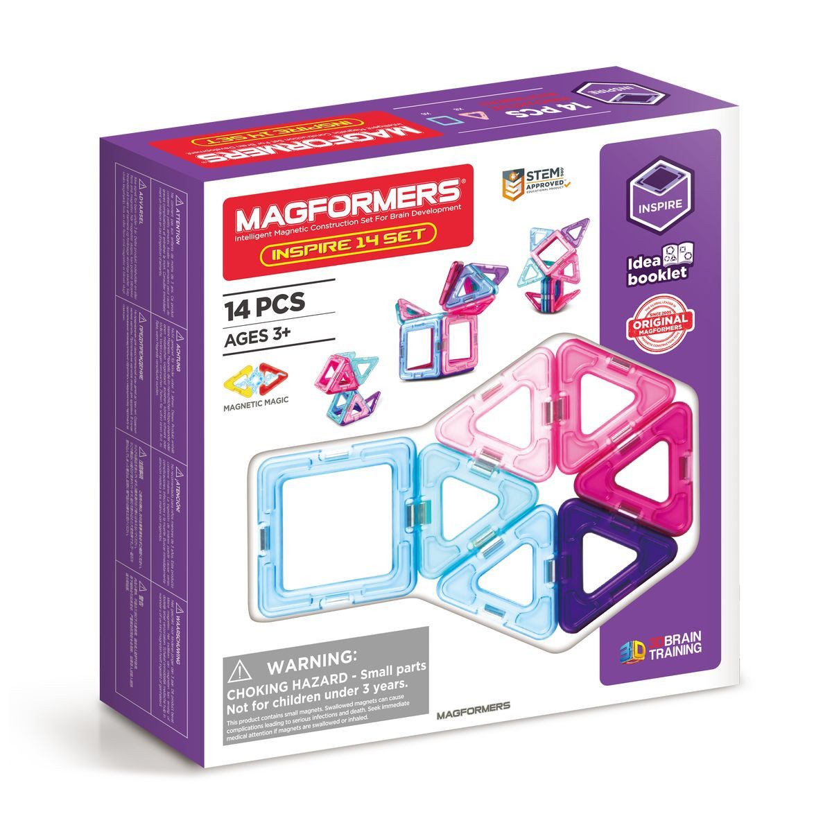 MAGFORMERS MAGFORMERS Magnetspielzeug Inspire-Set 14 Teile Magnetspielbausteine