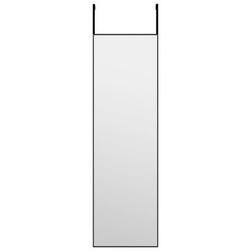 furnicato Wandspiegel Türspiegel Schwarz 30x100 cm Glas und Aluminium