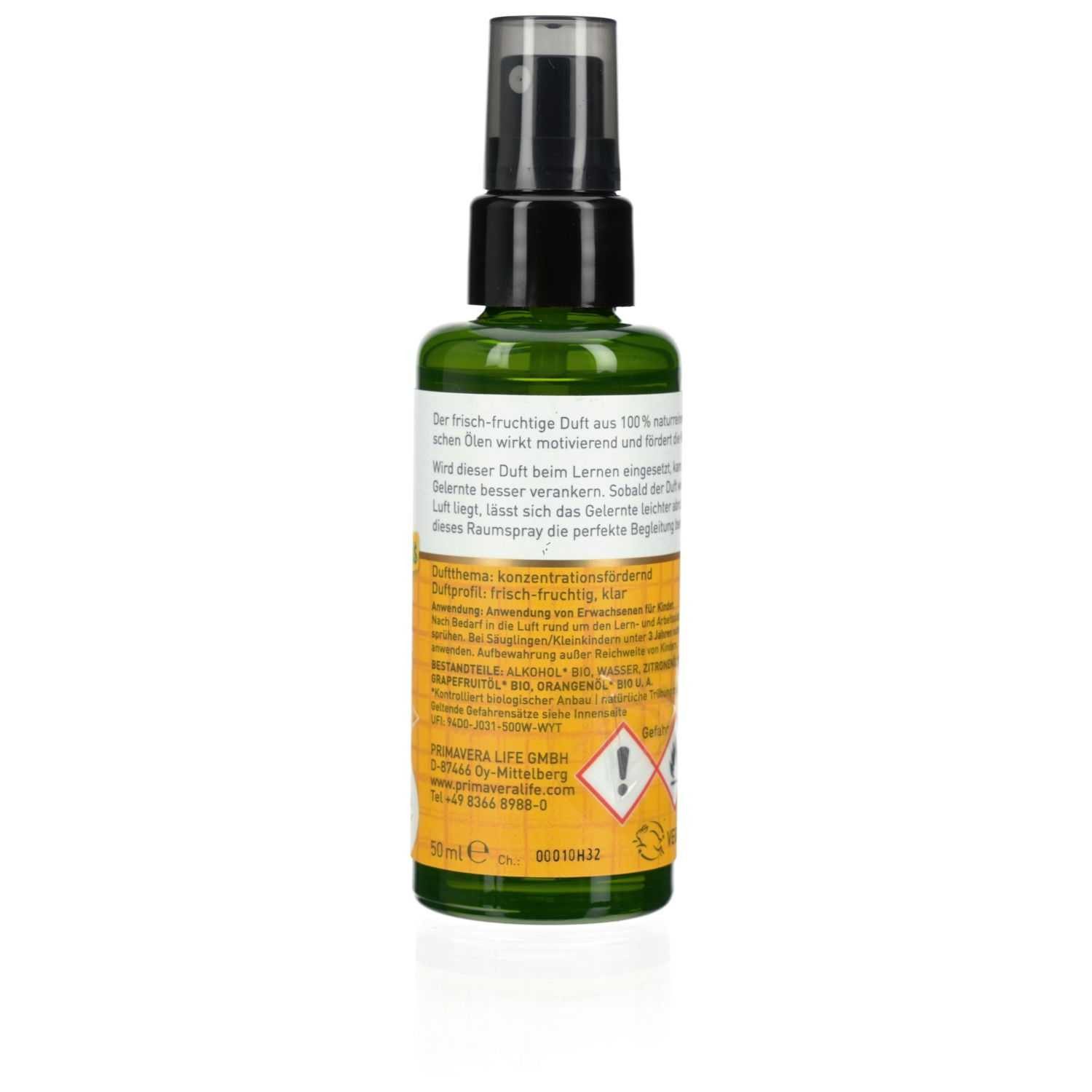 Primavera Life GmbH Raumduft LEICHTER lernen Raumspray Bio 50ml
