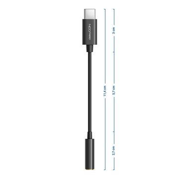 deleyCON deleyCON Kopfhörer Adapter USB C auf 3,5mm Klinke AUX Smartphones USB-Kabel