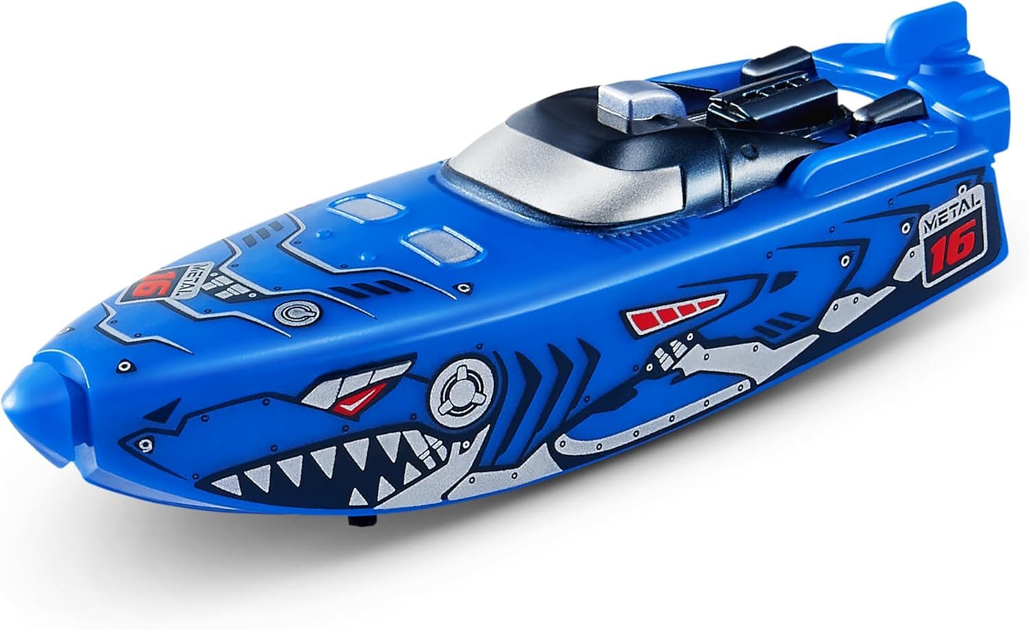 ZURU Robotertier Robo Alive Schwimmende Boote in Blau & Orange Tiger Shark & Robo Shark