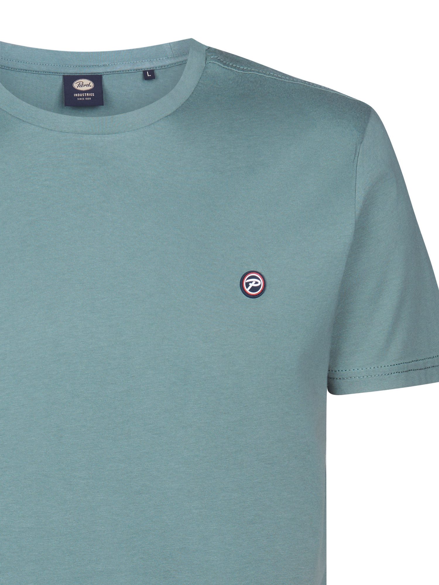 Petrol Industries Rundhalsshirt mit Logo Stickerei