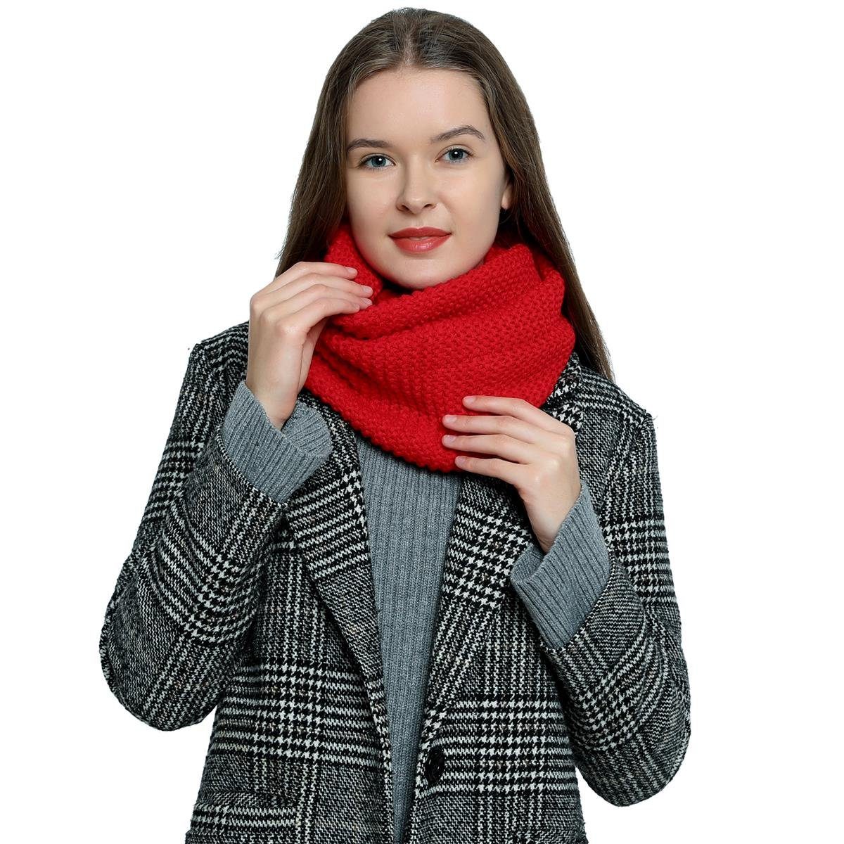 Schal Damen Winterschal Rundschal Schal, (1-St), günstig online kaufen