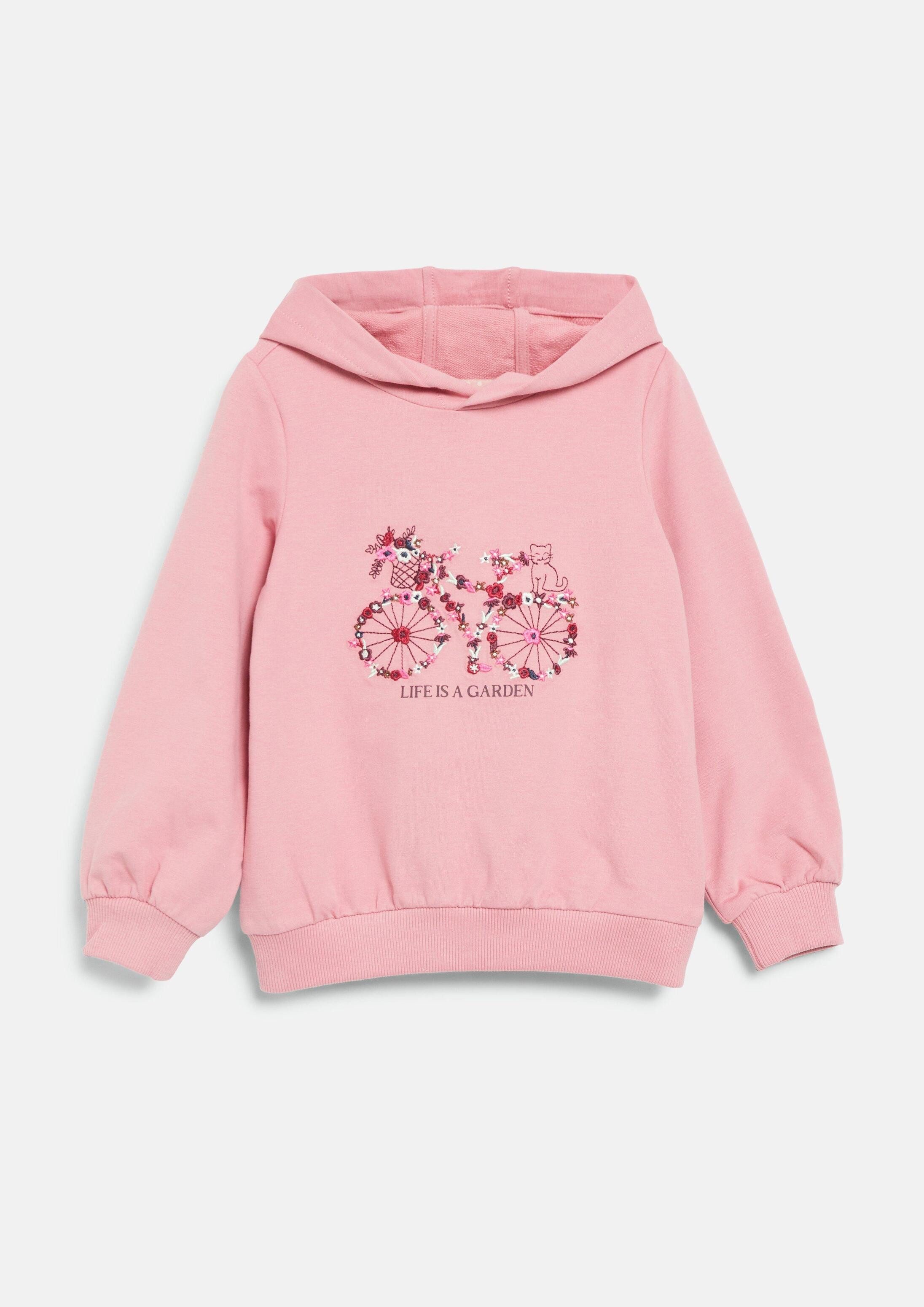s.Oliver Sweatshirt Sweatshirt Hoodie mit Stickerei