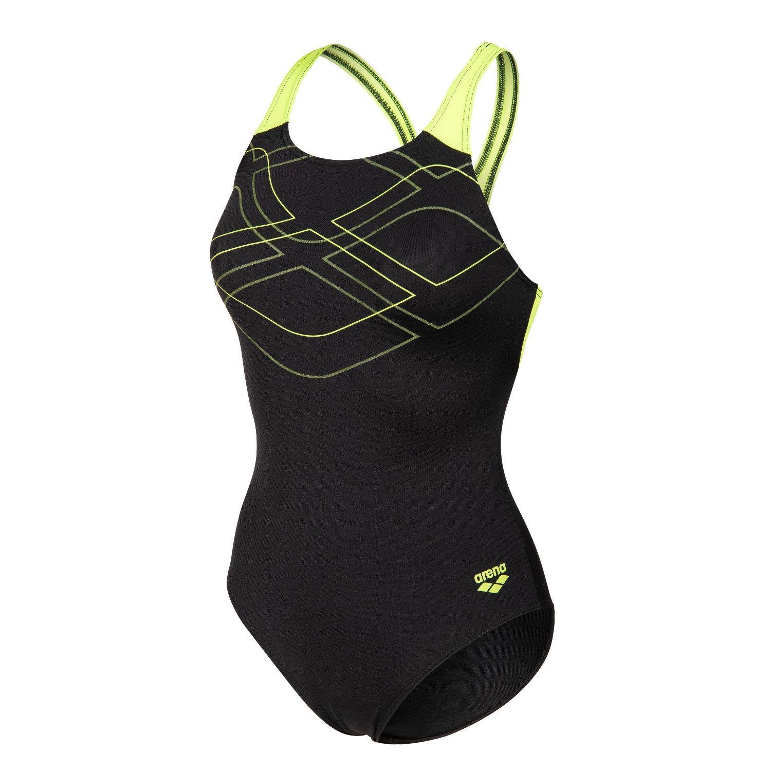 Arena Badeanzug Graphic Swimmsuit Swim Pro Back Blickdicht