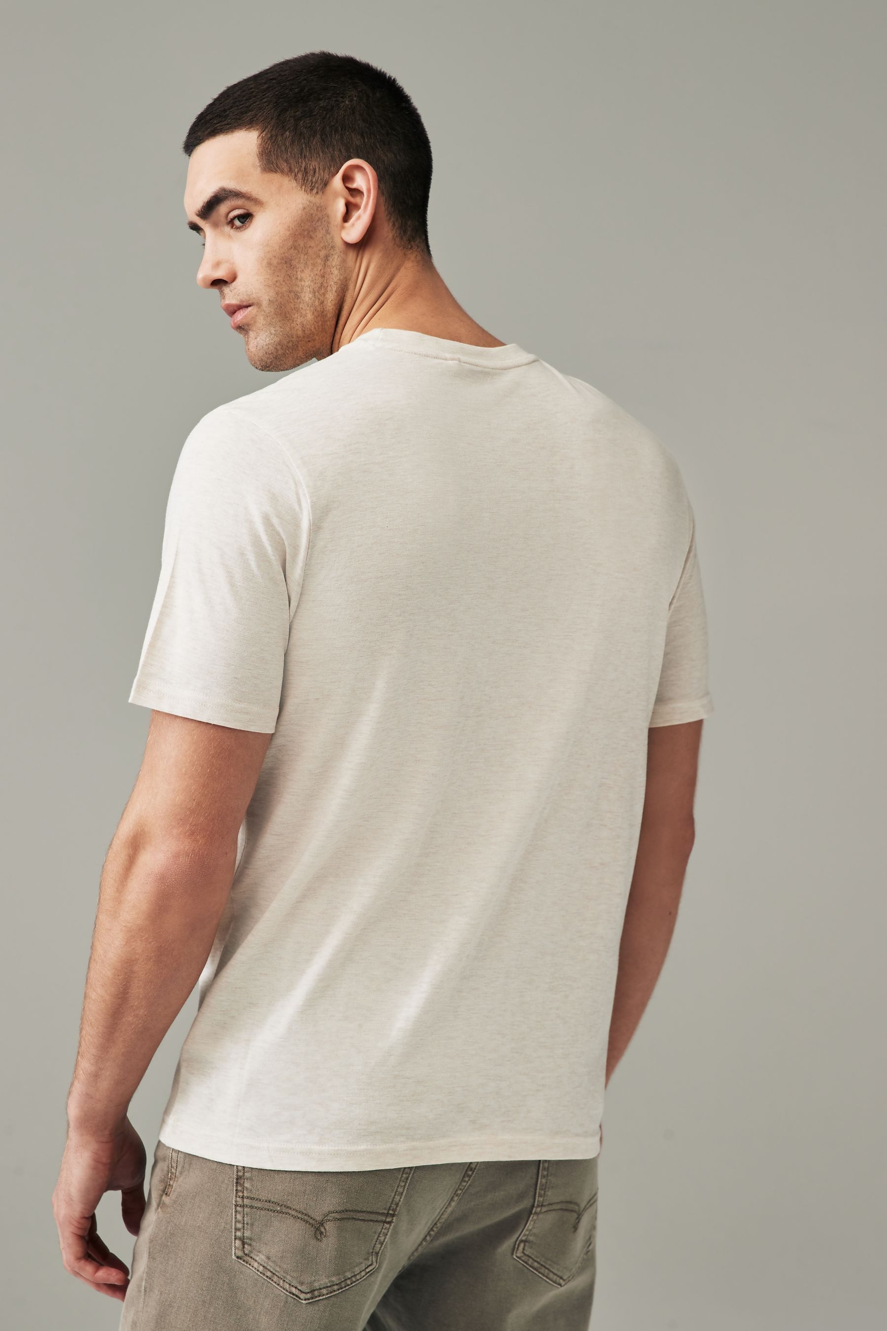 Next T-Shirt Meliertes T-Shirt (3-tlg) günstig online kaufen