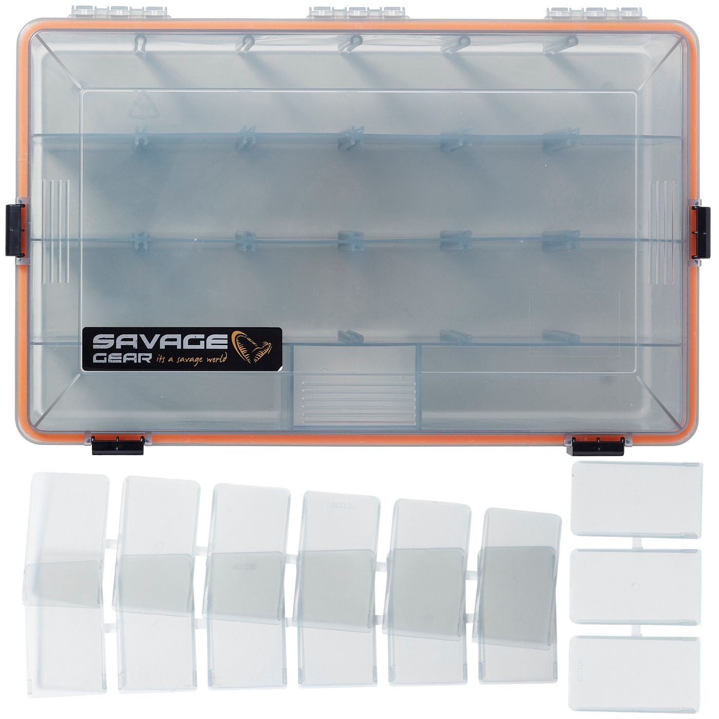 Angelkoffer Savage Gear WP Lurebox 35,5x23x9,2cm Smoke - Kunstköderbox