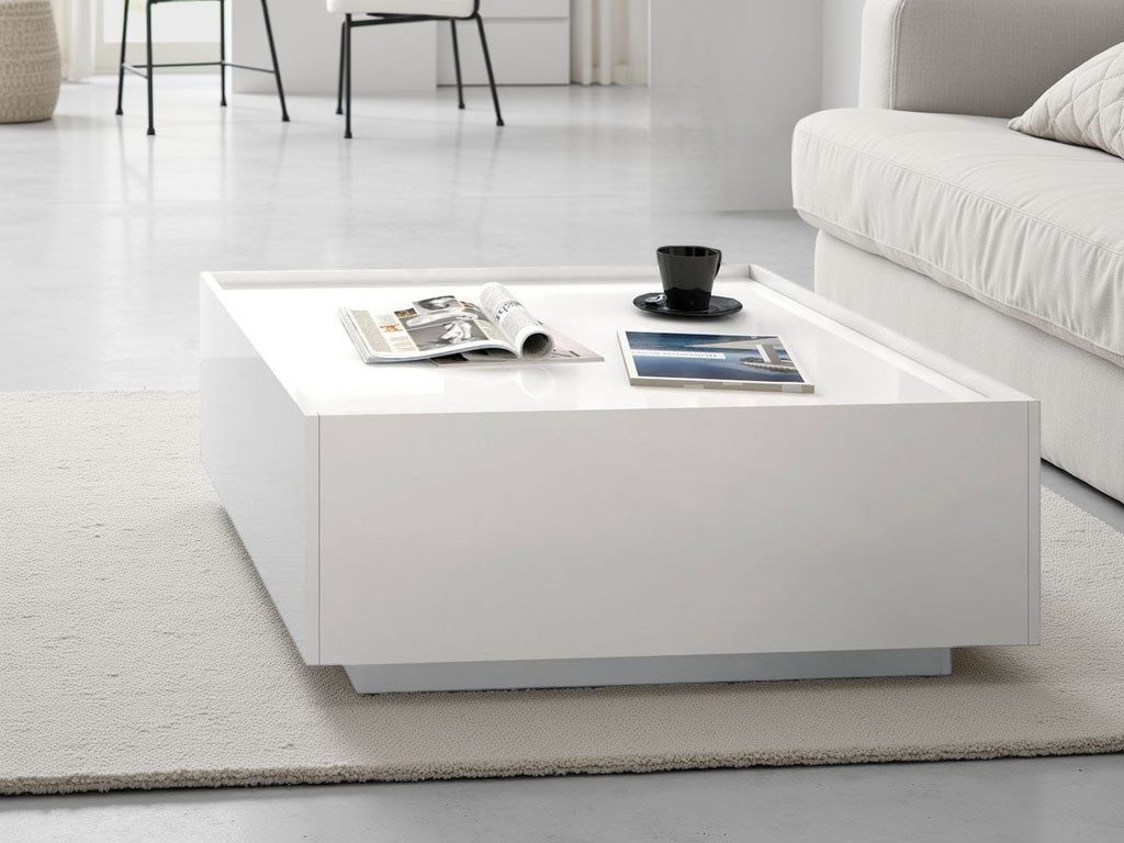 OTTO home Couchtisch Piano, hochwertig UV lackiert, mit zwei Schubladen inkl. Soft-Close Funktion