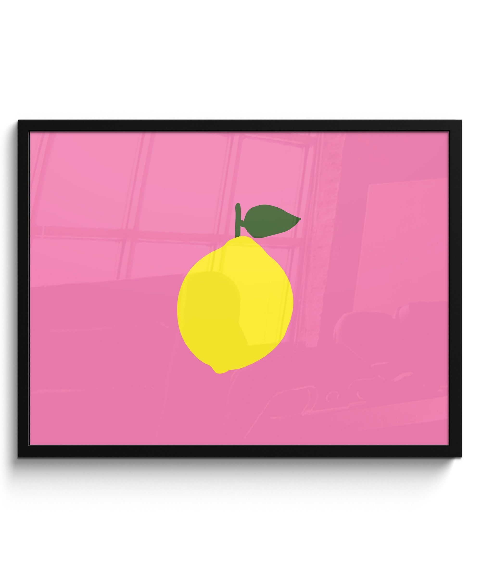 Poster Zitrone - Gelb - Frisch