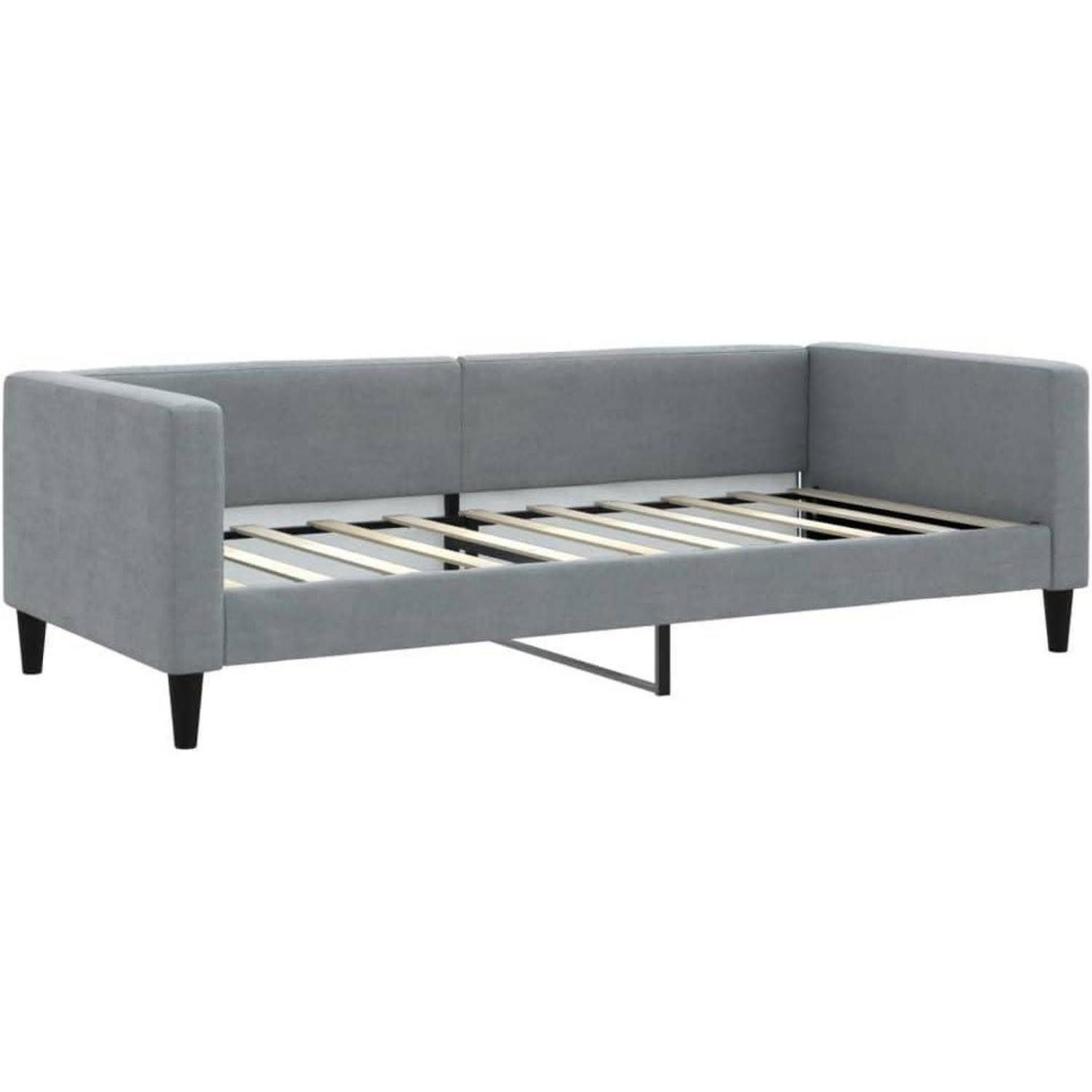 LuxusKollektion Schlafsofa Tagesbett Schlafsofa 2 Sitzer 90 x 190 ohne Matratze Hellgrau