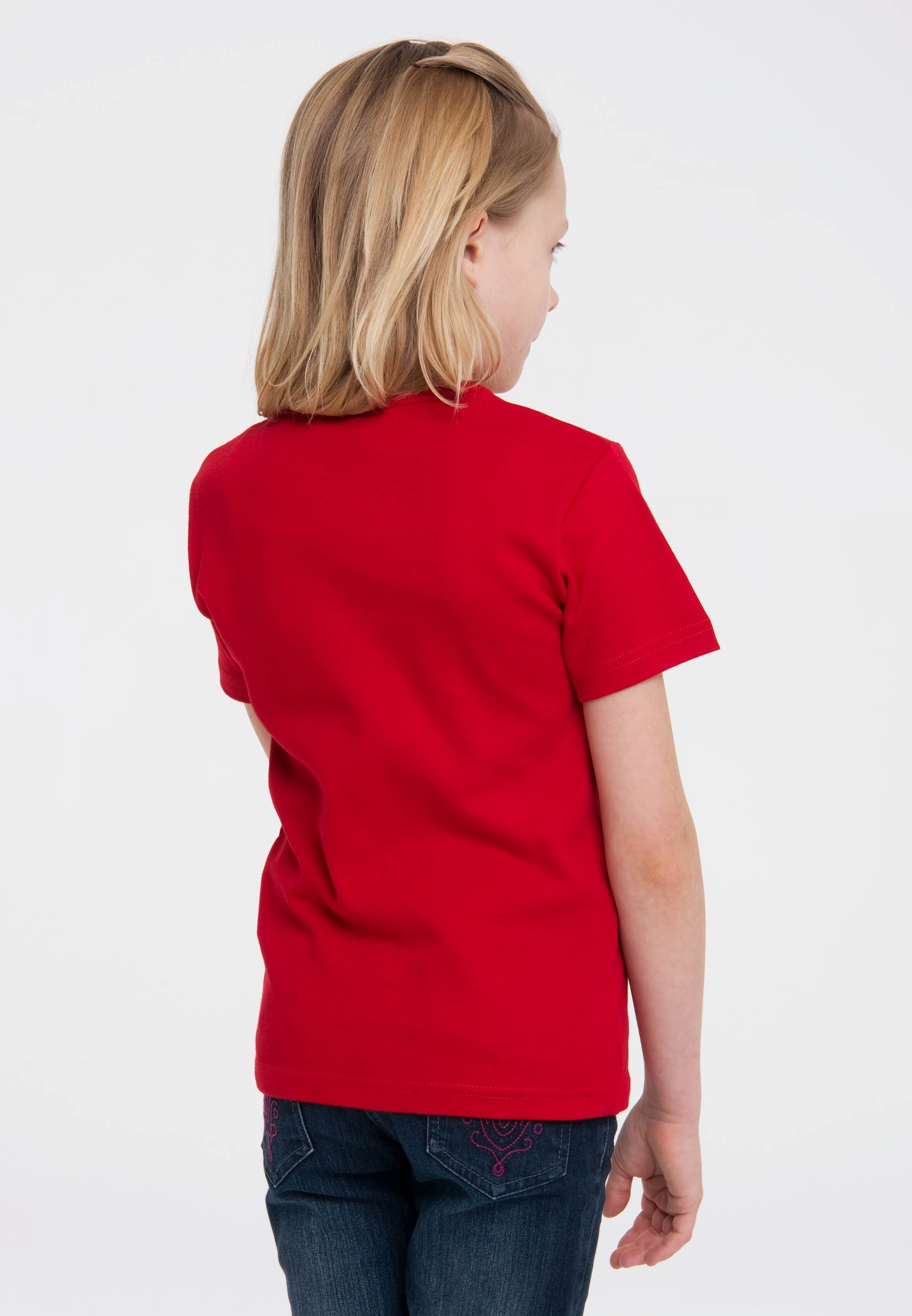 LOGOSHIRT T-Shirt DC - Wonder Woman Logo Circle mit Wonder Woman-Logo