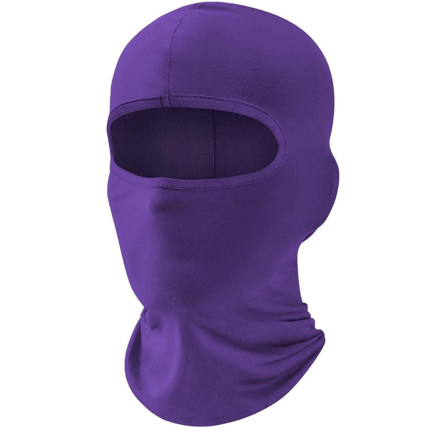 LuxusKollektion Sturmhaube Sturmhaube Skimaske Balaclava Motorrad UV Schutz Einheitsgröße Lila