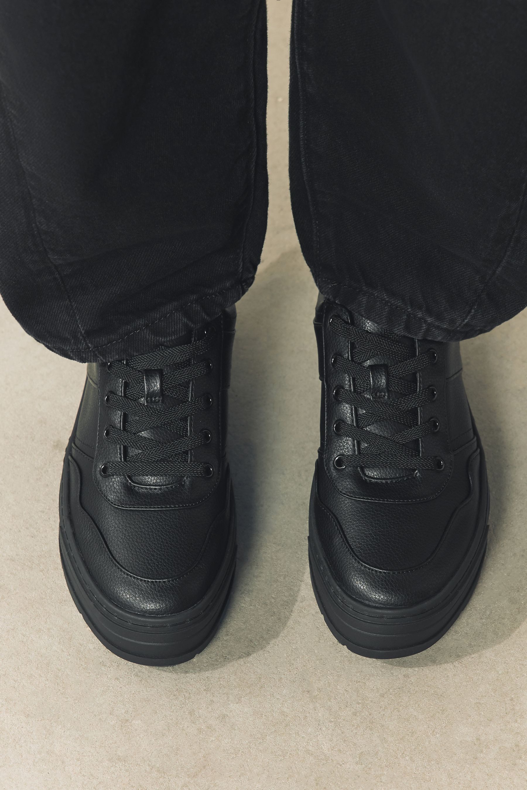 Next Signature Leder-Schnürsneaker mit Profilsohle Sneaker (1-tlg)