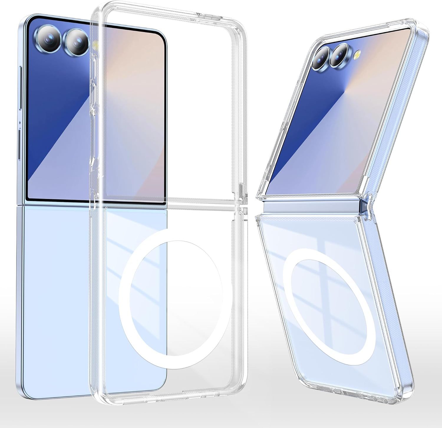 MSM Handyhülle Hülle für Samsung Galaxy Z Flip 7 5G Silikon Schutz Tasche MagSafe