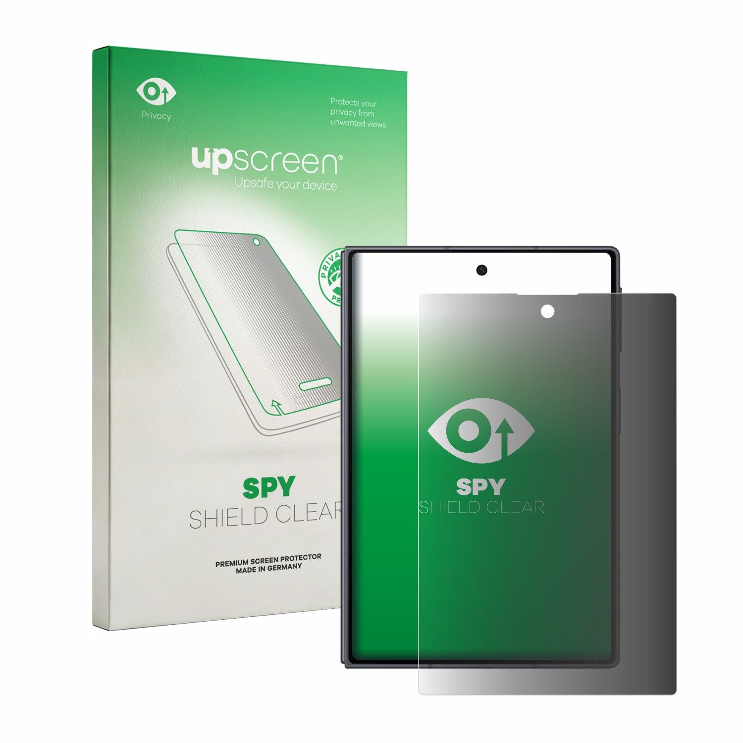 upscreen Displayschutzfolie Sichtschutzfolie für Samsung Galaxy Z Fold 8, Anti-Spy Privacy Sichtschutz Blickschutzfolie Blaulicht-Schutz