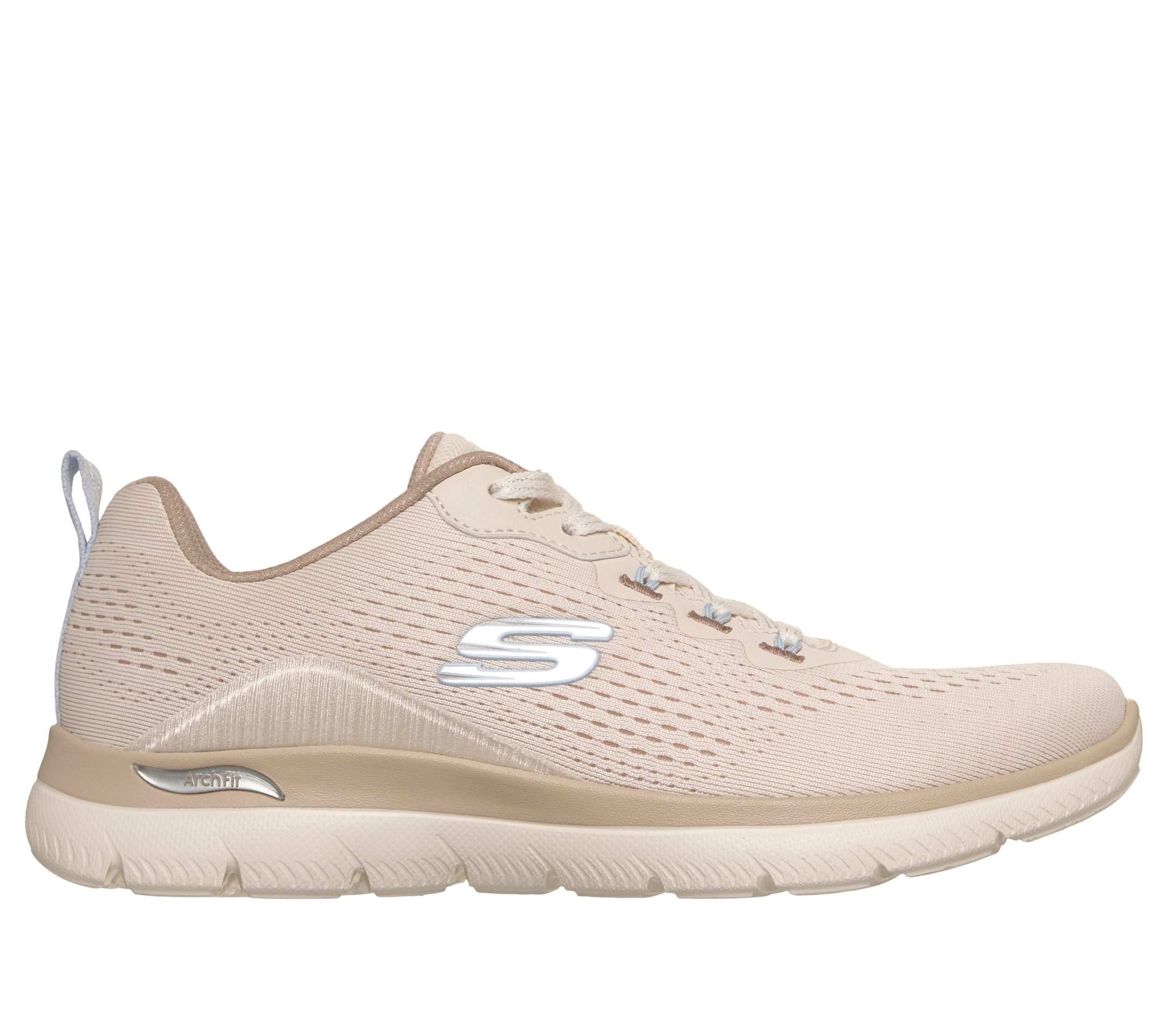 Skechers ARCH FIT ENGINEERED MESH LACE-UP W NATURAL TAUPE Sneaker günstig online kaufen
