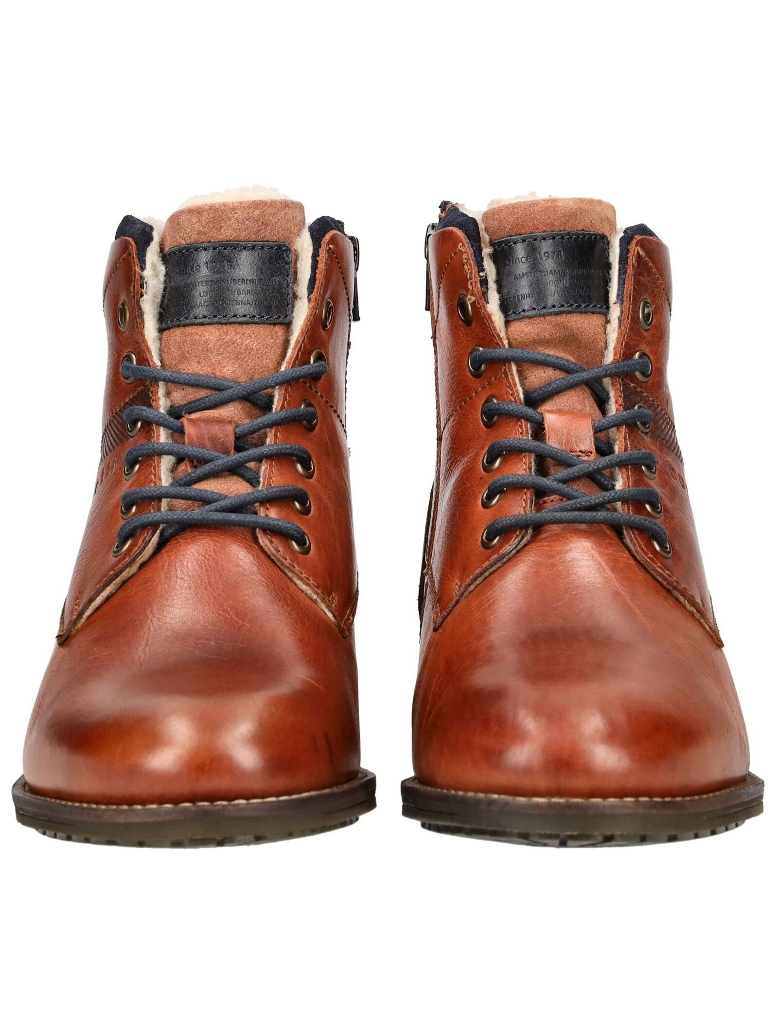 bugatti bugatti Stiefelette Leder Schnürstiefelette