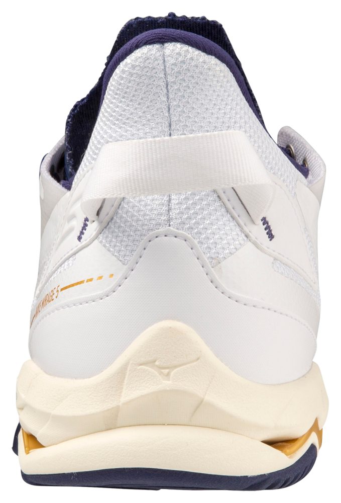 Indoorschuh 5(U) 43 Gold White/BRibbon/MP Mizuno MIRAGE WAVE