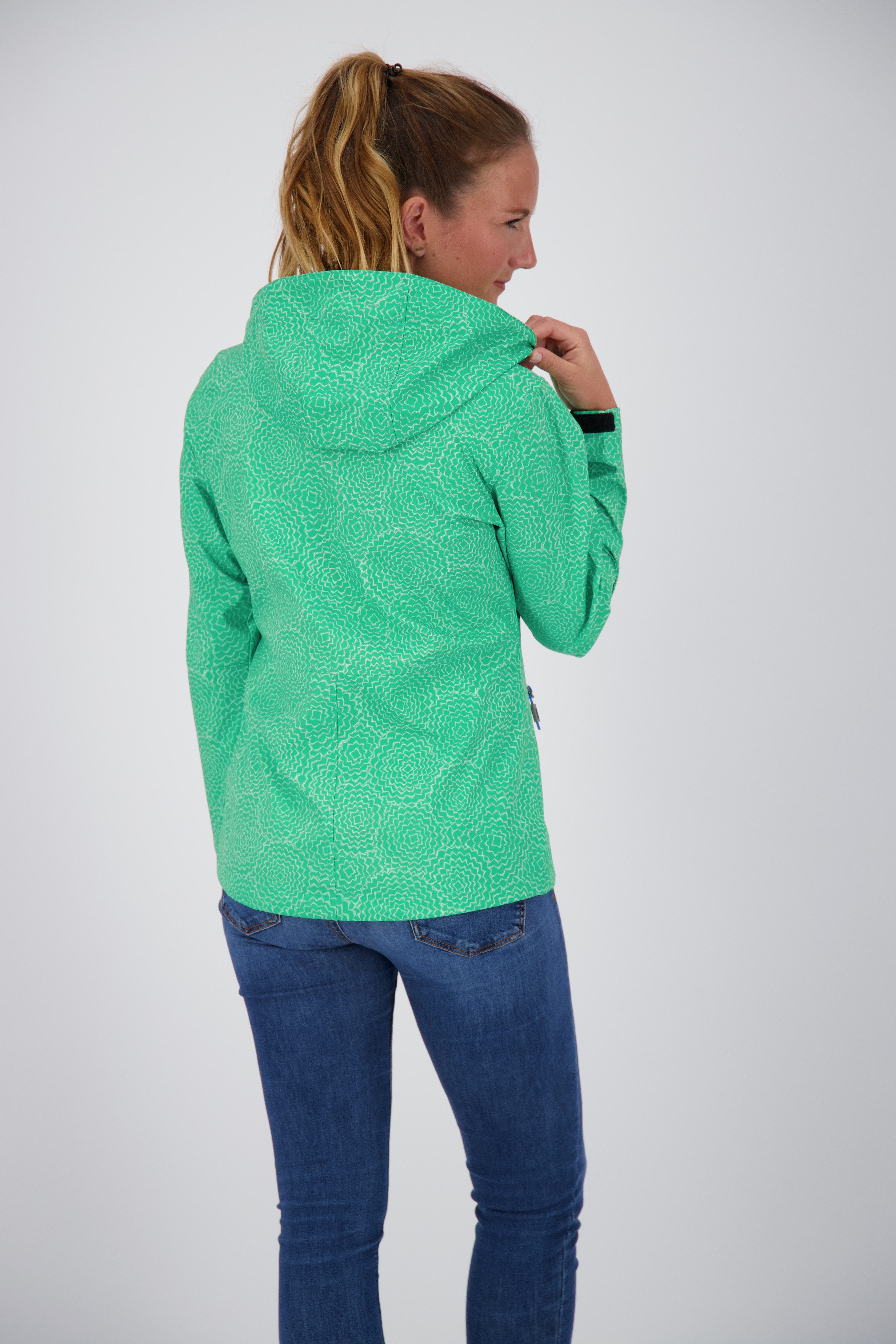 LPO Softshelljacke SHELBY PEAK II leichte Softshelljacke mit All-Over-Print und abnehmbarer Kapuze