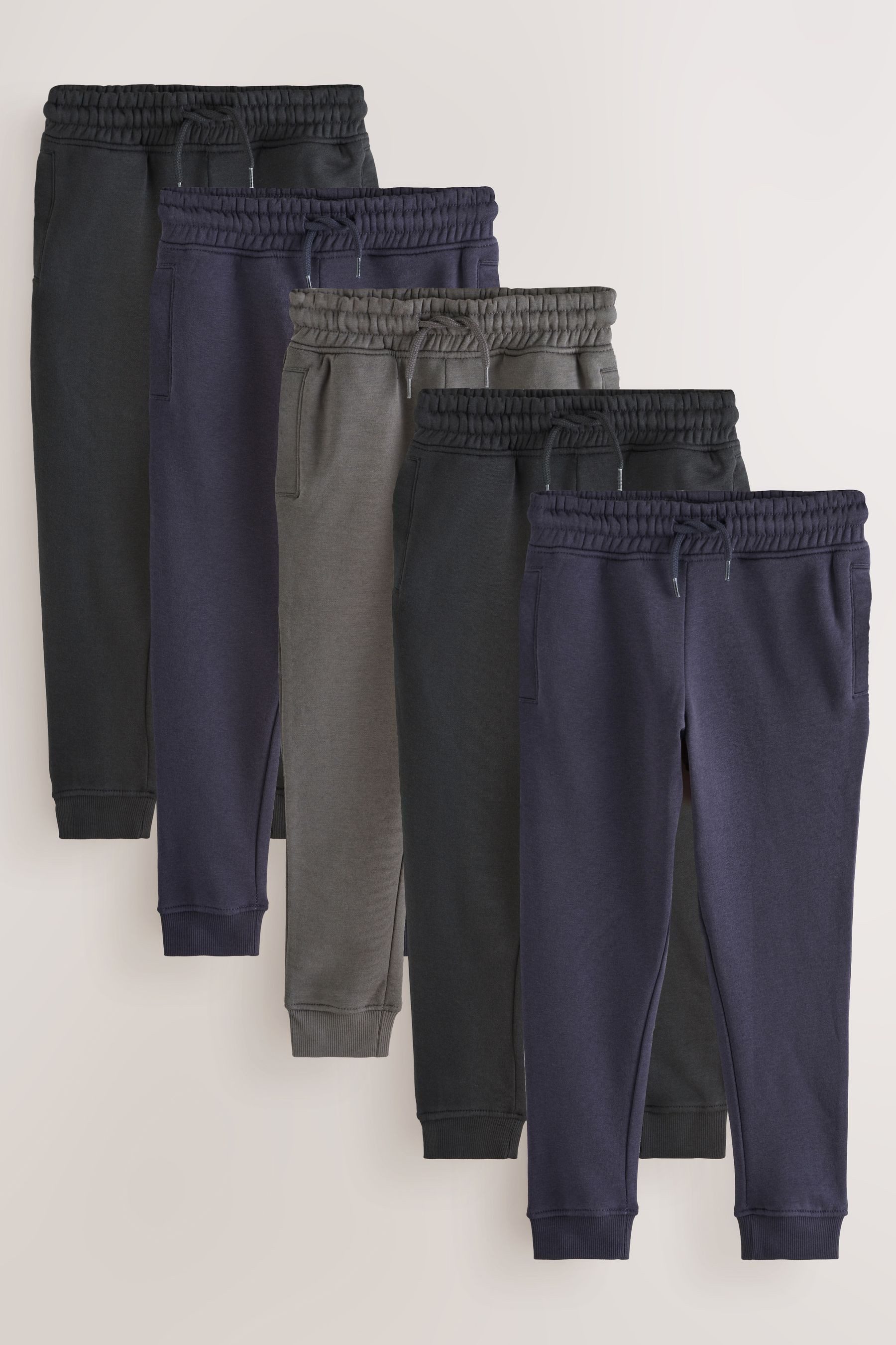 Next Jogginghose Next Slim Fit Jogginghose, 5er-Pack (5-tlg)