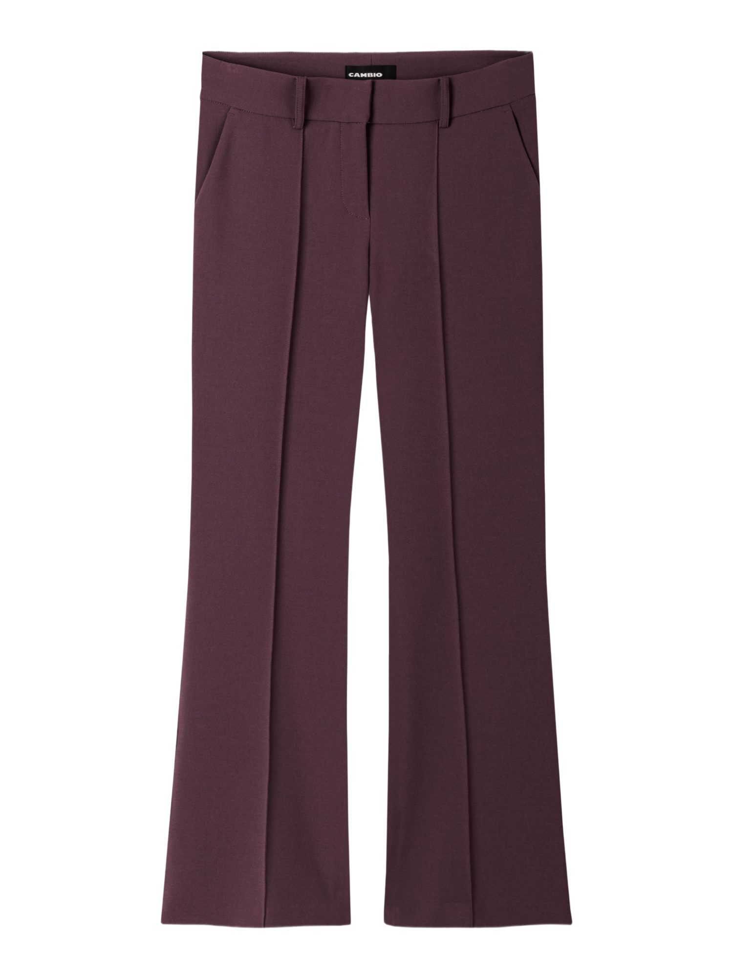 Cambio Stoffhose lila,Elegant,Polyester,Unifarben,Flared Fit,Mittel