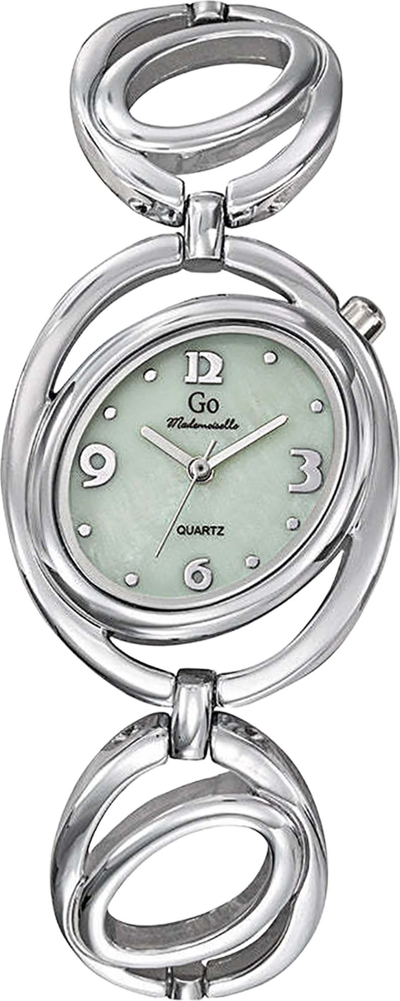 Girl Only Quarzuhr Girl Only GO Damen Armbanduhr, (Analoguhr), Damenuhr GO Silber, klein (ca. 27mm) Metallarmband, Fashion-Style