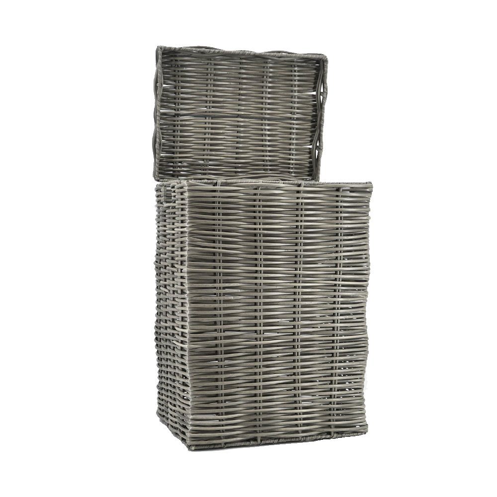 dasmöbelwerk Wäschekorb Wäschekorb Aufbewahrungskorb grau 59 cm günstig online kaufen