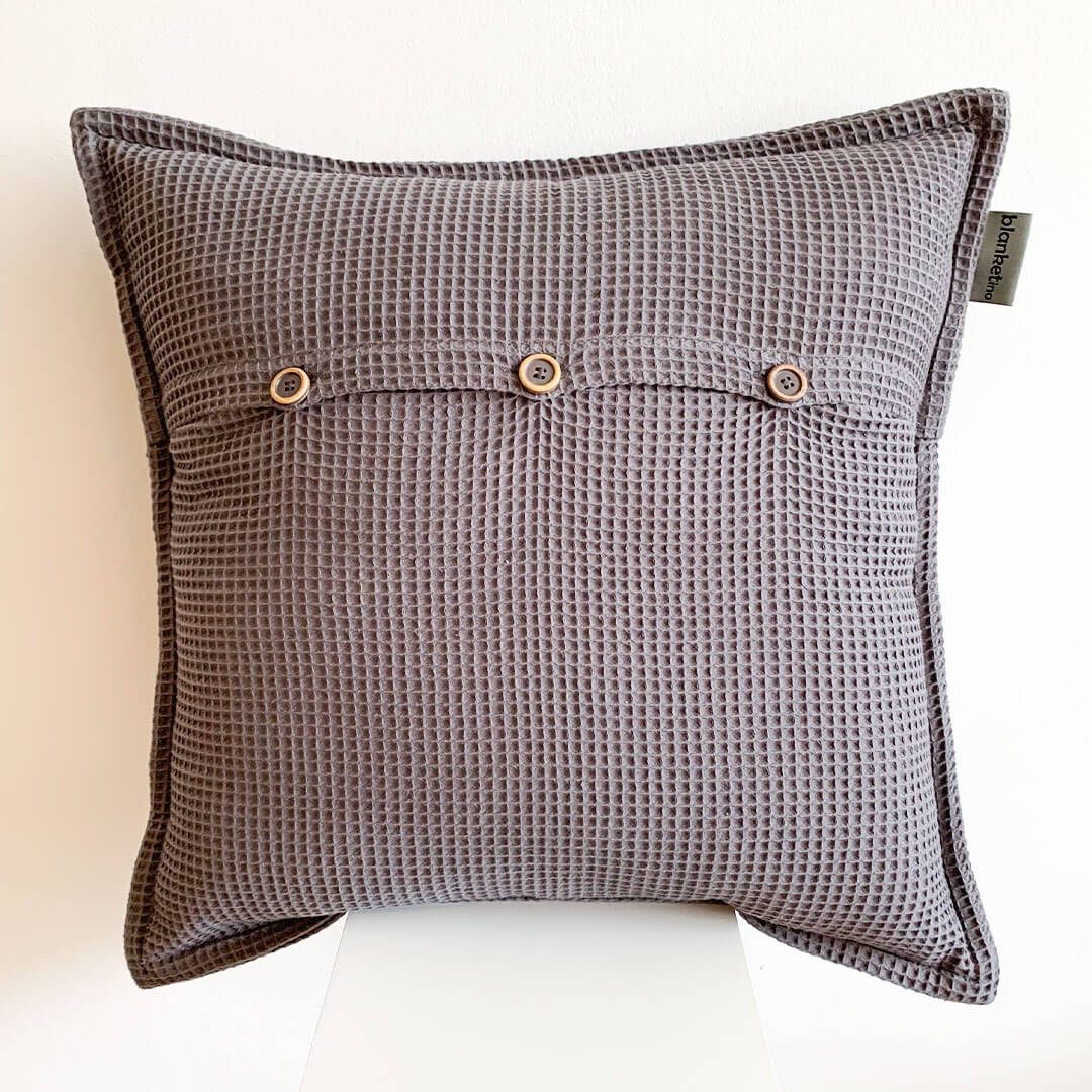 blanketino Dekokissen Kissen mit Waffelmuster, Kissenhülle günstig online kaufen