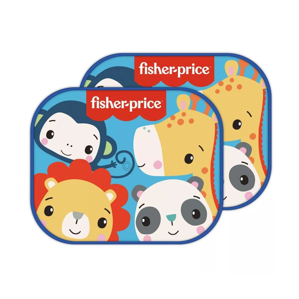 Fisher-Price® Autosonnenschutz Fisher-Price Animals Sonnenschutz für Fenster 2er-Set
