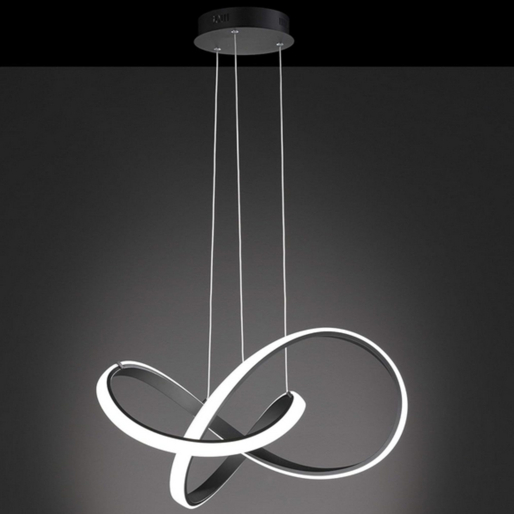 WOFI LED Pendelleuchte Wofi Pendelleuchte Pendellampe Led Indigo Hängelampe modern, LED fest integriert, Warmweiß