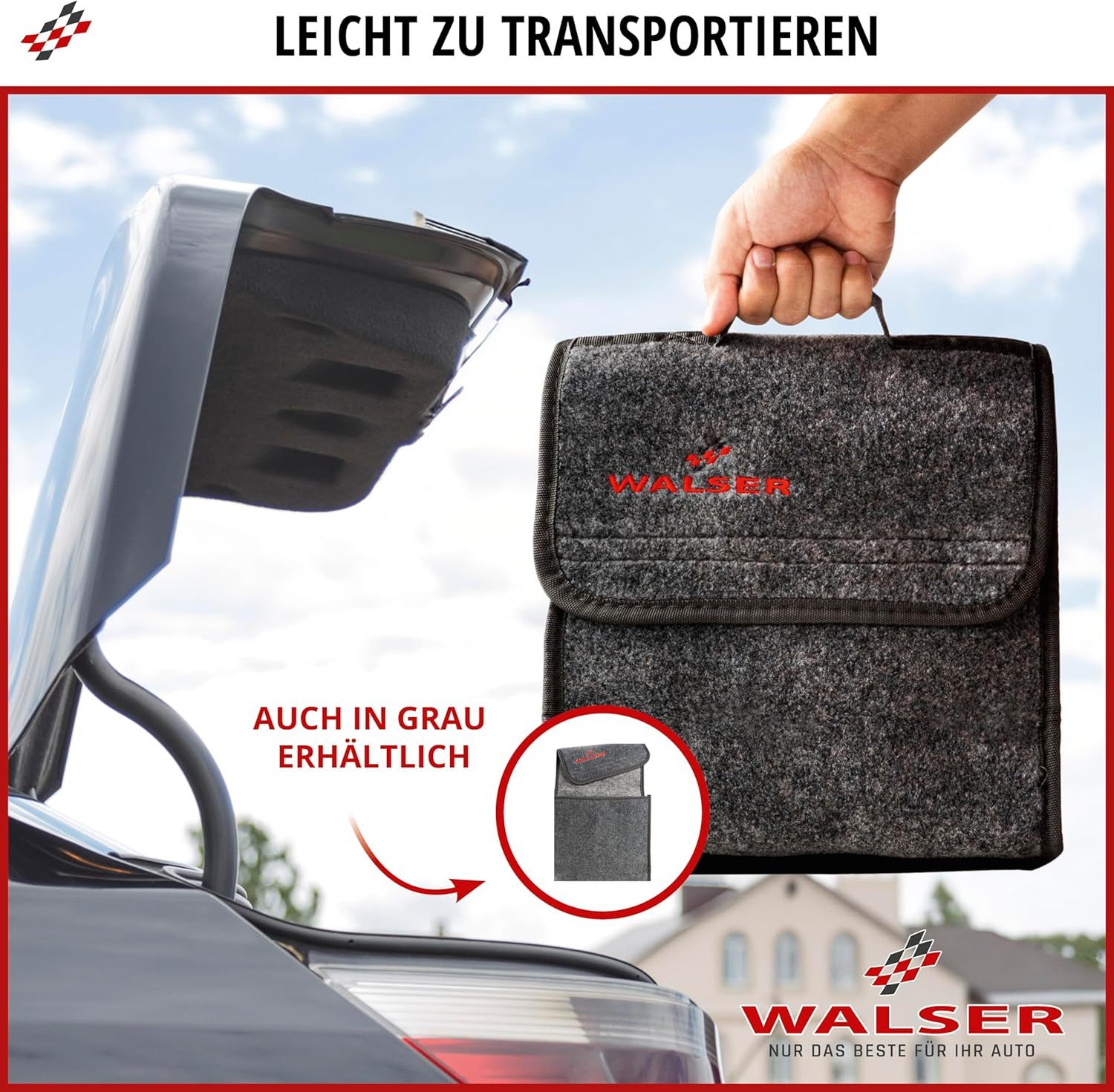 WALSER Auto-Rückenlehnenschutz Toolbag Gr.S, 1 Stück, 1-tlg.