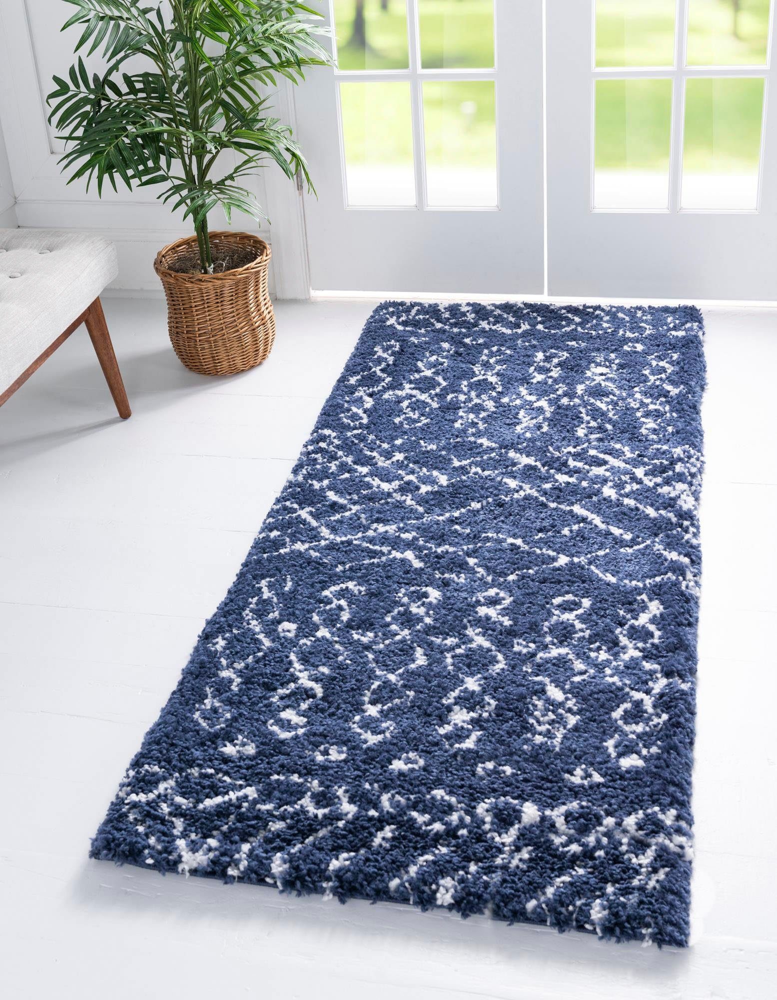 Myflair Möbel & Accessoires Hochflor-Läufer Temara Shag, LAGERRÄUMUNG!, rechteckig, Höhe: 51 mm, Teppich-Läufer, gewebt, Scandi Design, ideal im Flur & Schlafzimmer