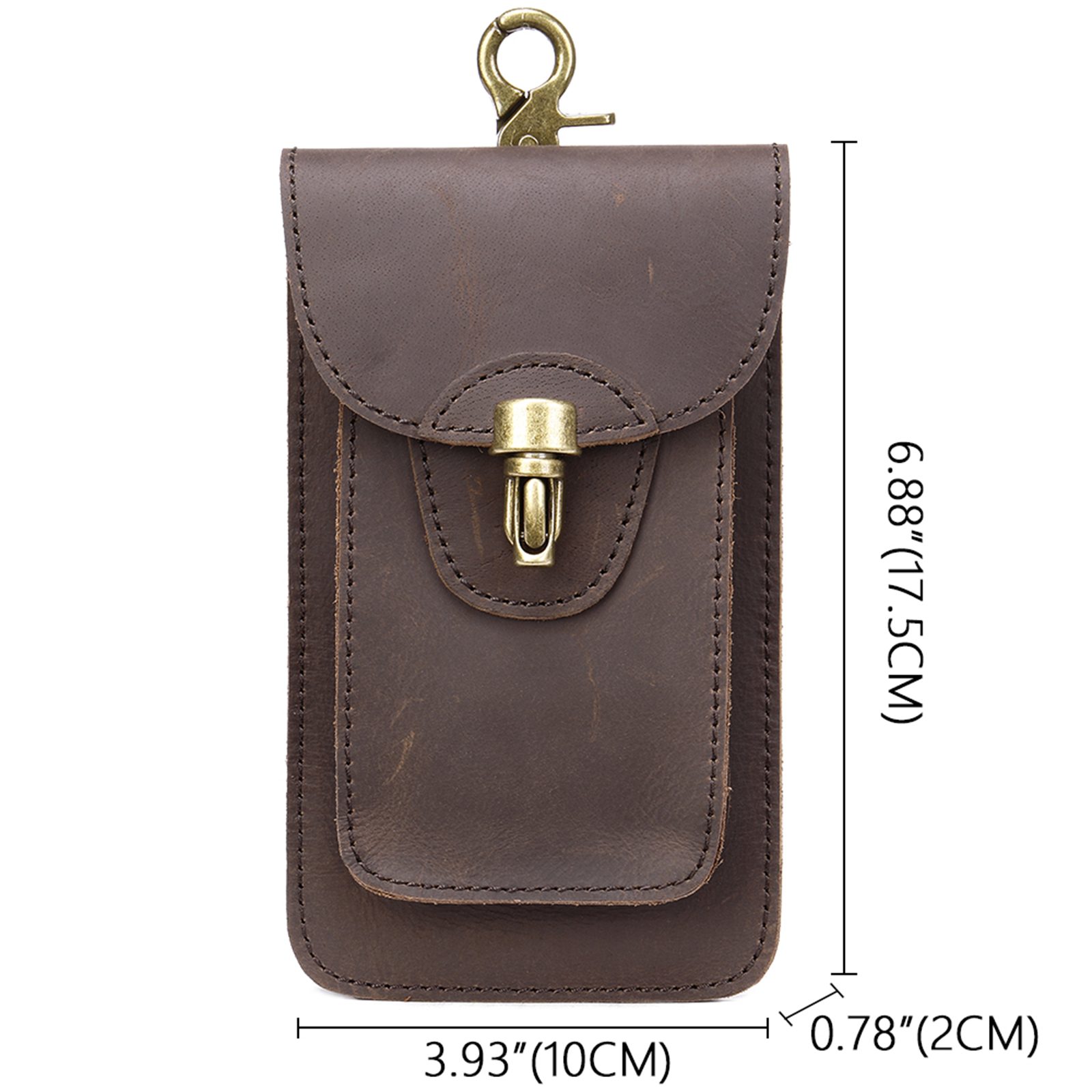 YUBRO-STUDIO Handytasche Herren Leder Handytasche Gürtel Holster mit Clip Vintage