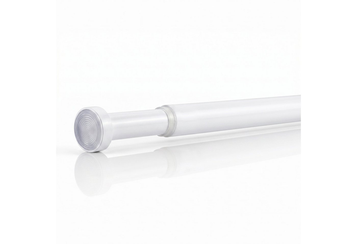 Deco-Raum Duschvorhangstange X-press, Ø 19 mm, 1-läufig, ausdrehbar, ohne Bohren, geklemmt, Metall, flexibel einsetzbar
