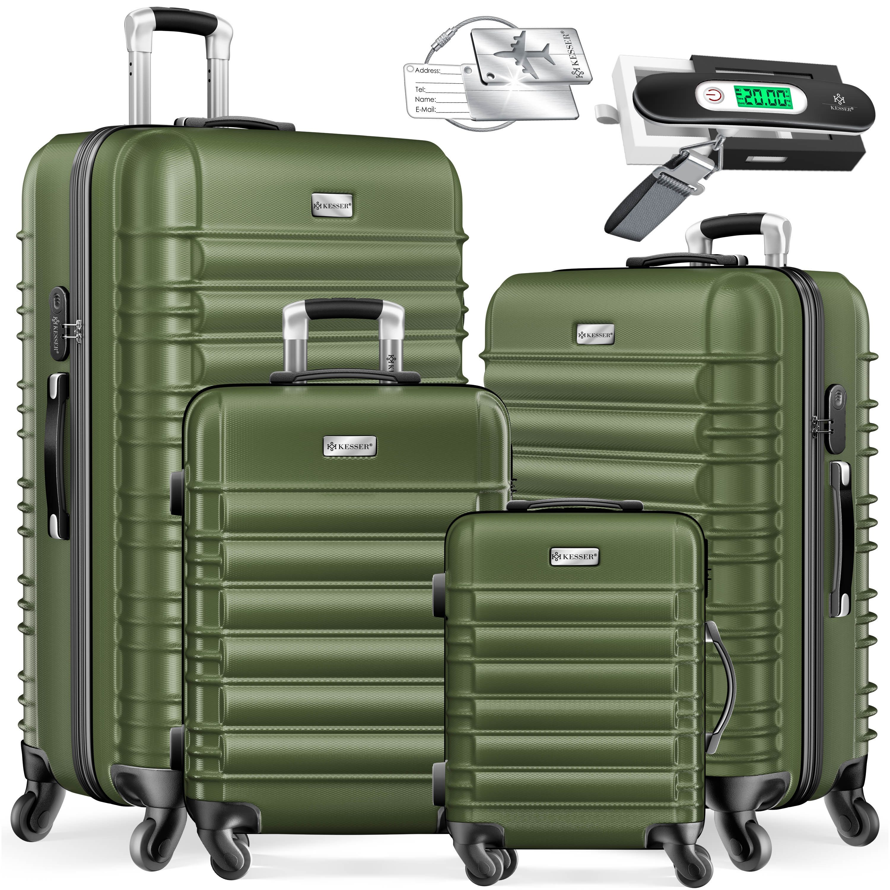 KESSER Kofferset, 4 Rollen, 4tlg. Hartschalenkofferset Hartschalenkoffer Reisekoffer Set