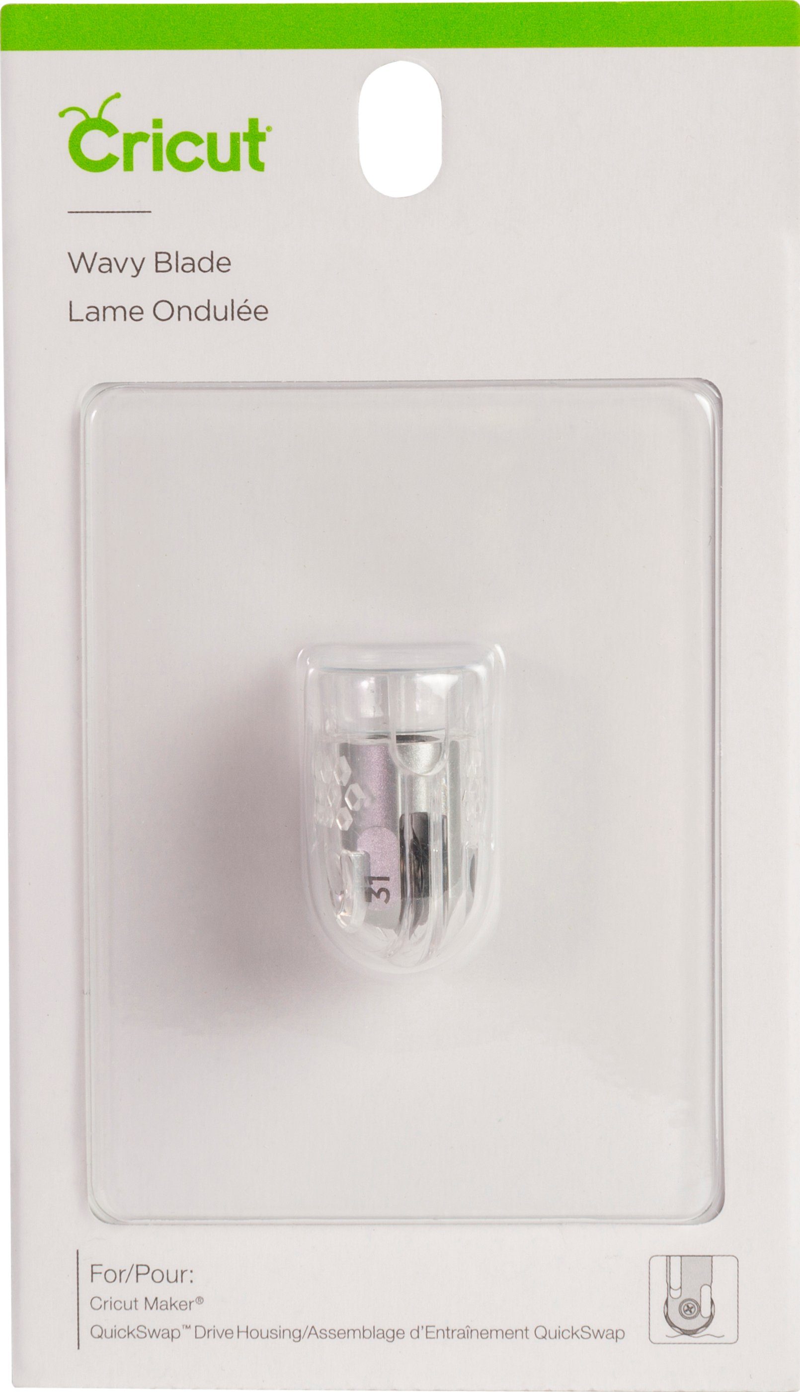 Cricut Cuttermesser Werkzeug, Quickswap Tool - Wavy Blade Tip, Wellenförmige Klinge