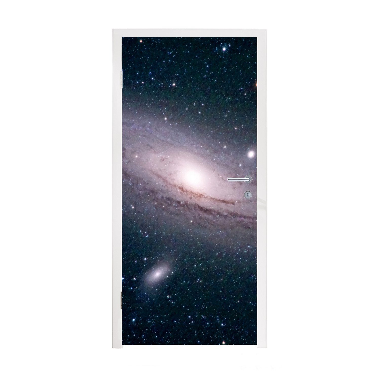 Milchstraße (1 am cm Tür, für Türtapete Türaufkleber, Fototapete bedruckt, Sternenhimmel, Matt, MuchoWow 75x205 St), Die