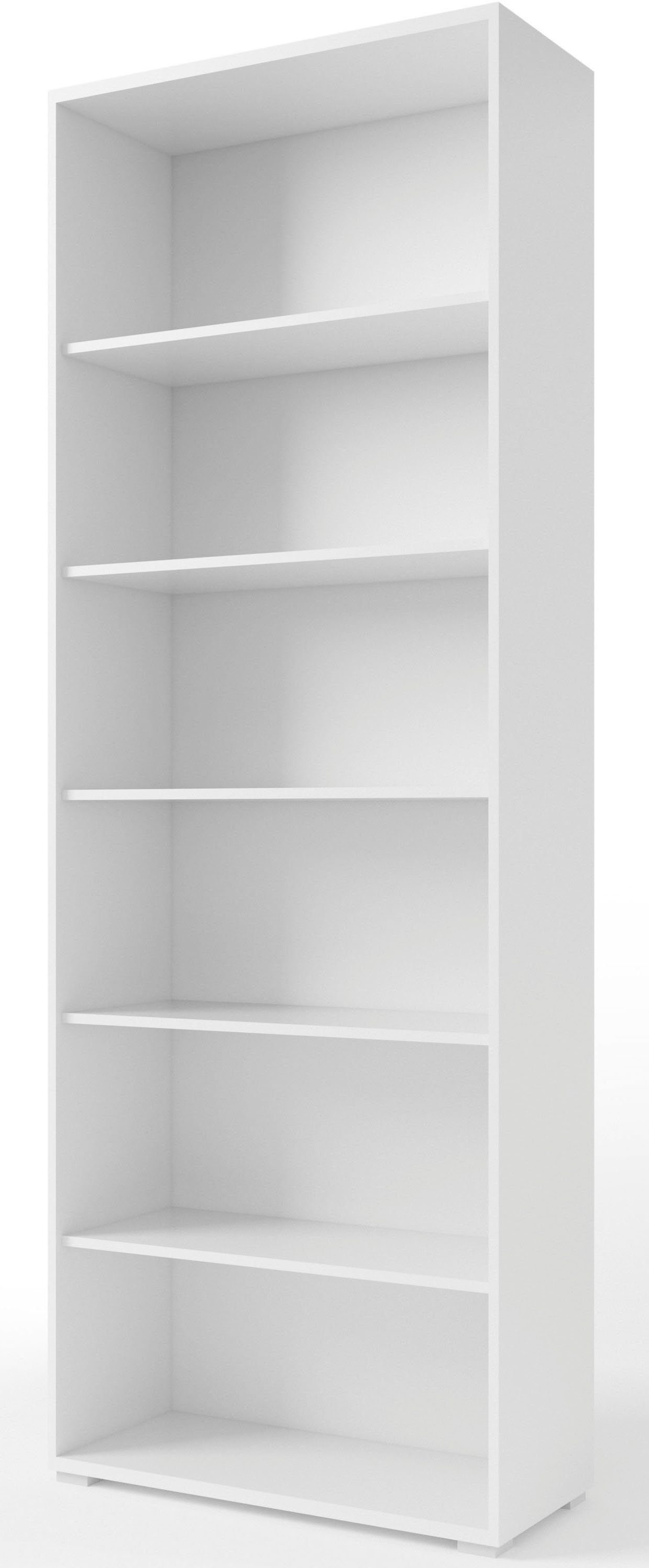 BEGA OFFICE Aktenregal Office Line, 6 offenen Fächer, Regal wahlweise weiß oder Eiche Sonoma Nachbildung