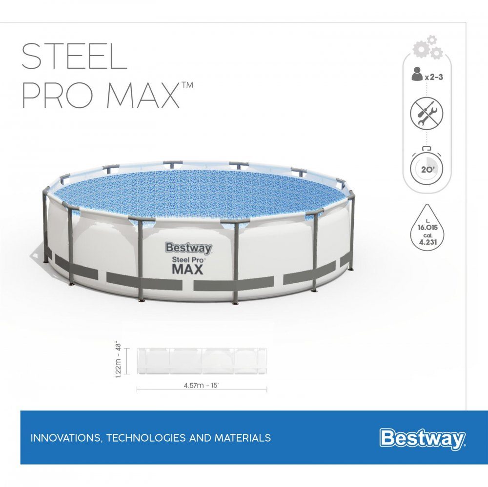 BESTWAY Pool Bestway Frame Pool Steel Pro Set 457 x 122 cm