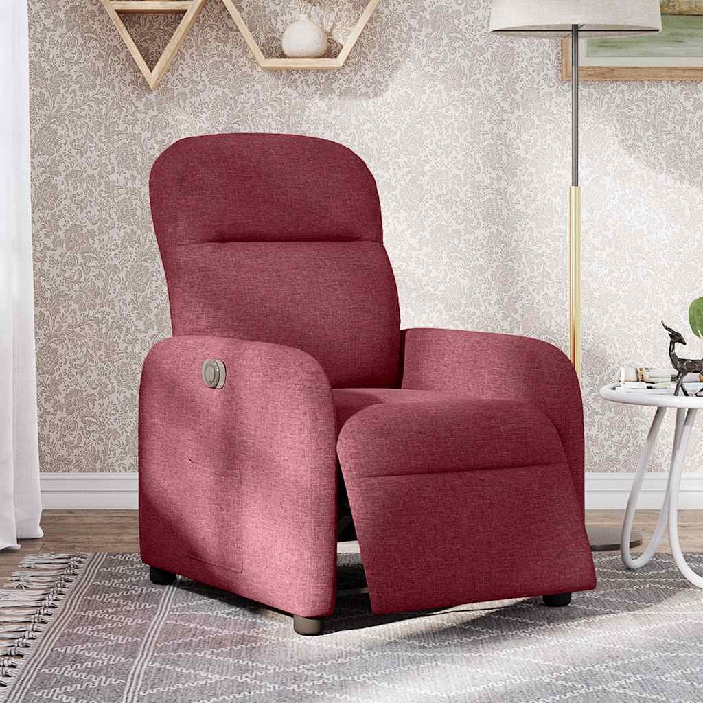 vidaXL Sessel Relaxsessel Elektrisch Weinrot Stoff günstig online kaufen