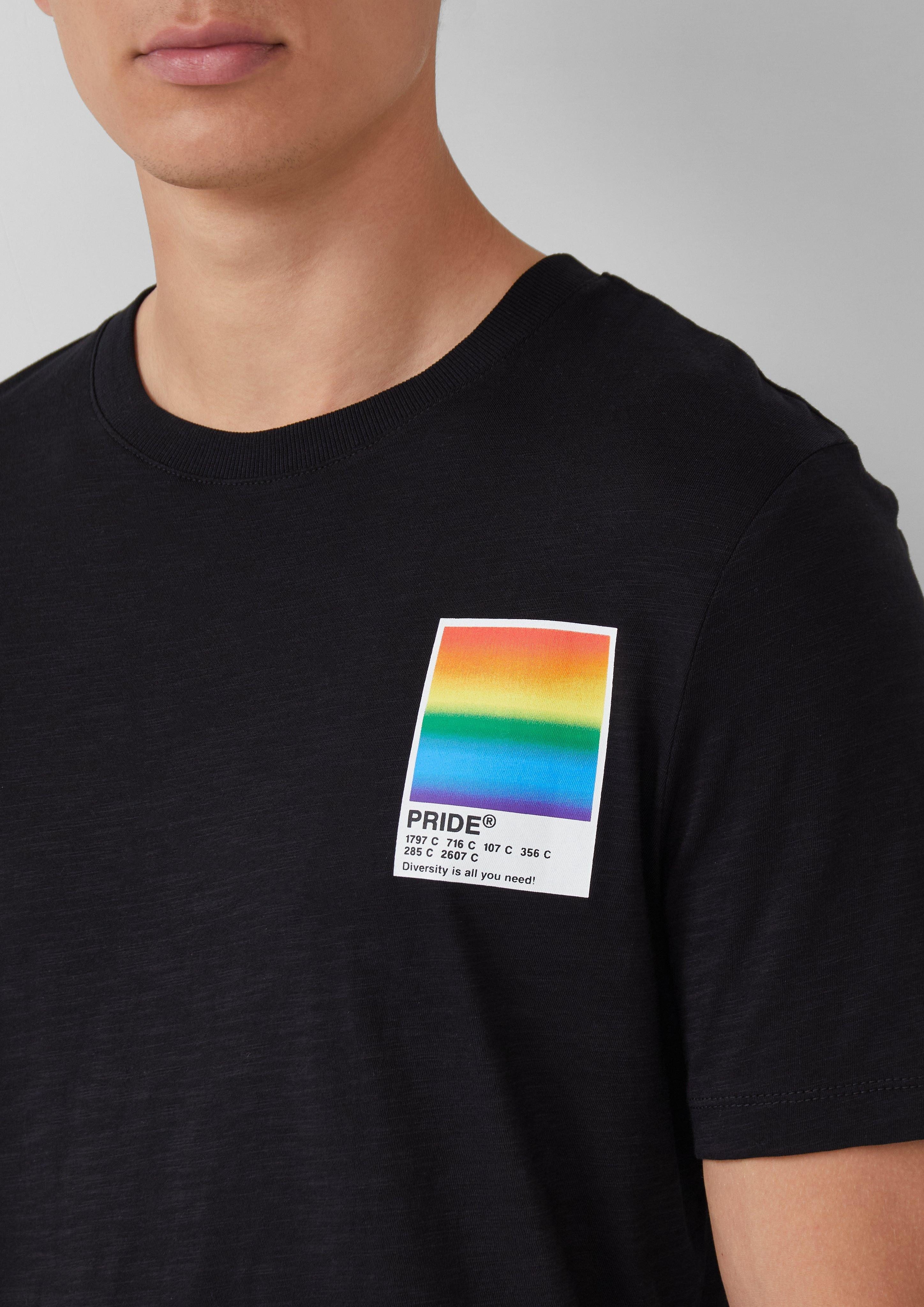 s.Oliver Kurzarmshirt T-Shirt mit Pride-Motiv günstig online kaufen