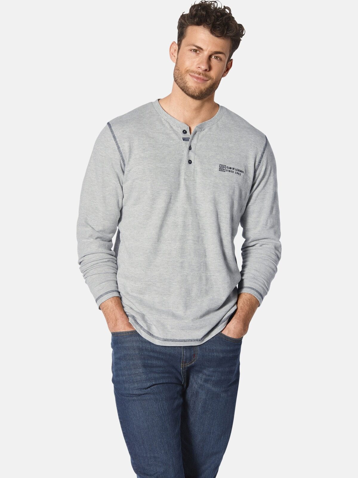 Babista Langarmshirt LUIMONO im dezenten Jacquardmuster günstig online kaufen