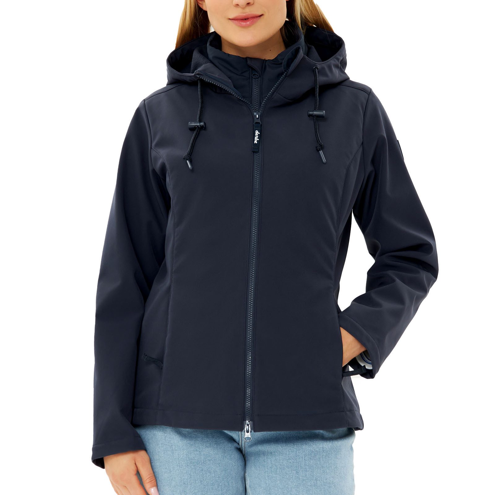 Derbe Softshelljacke Adeby mit gestepptem Einsatz günstig online kaufen