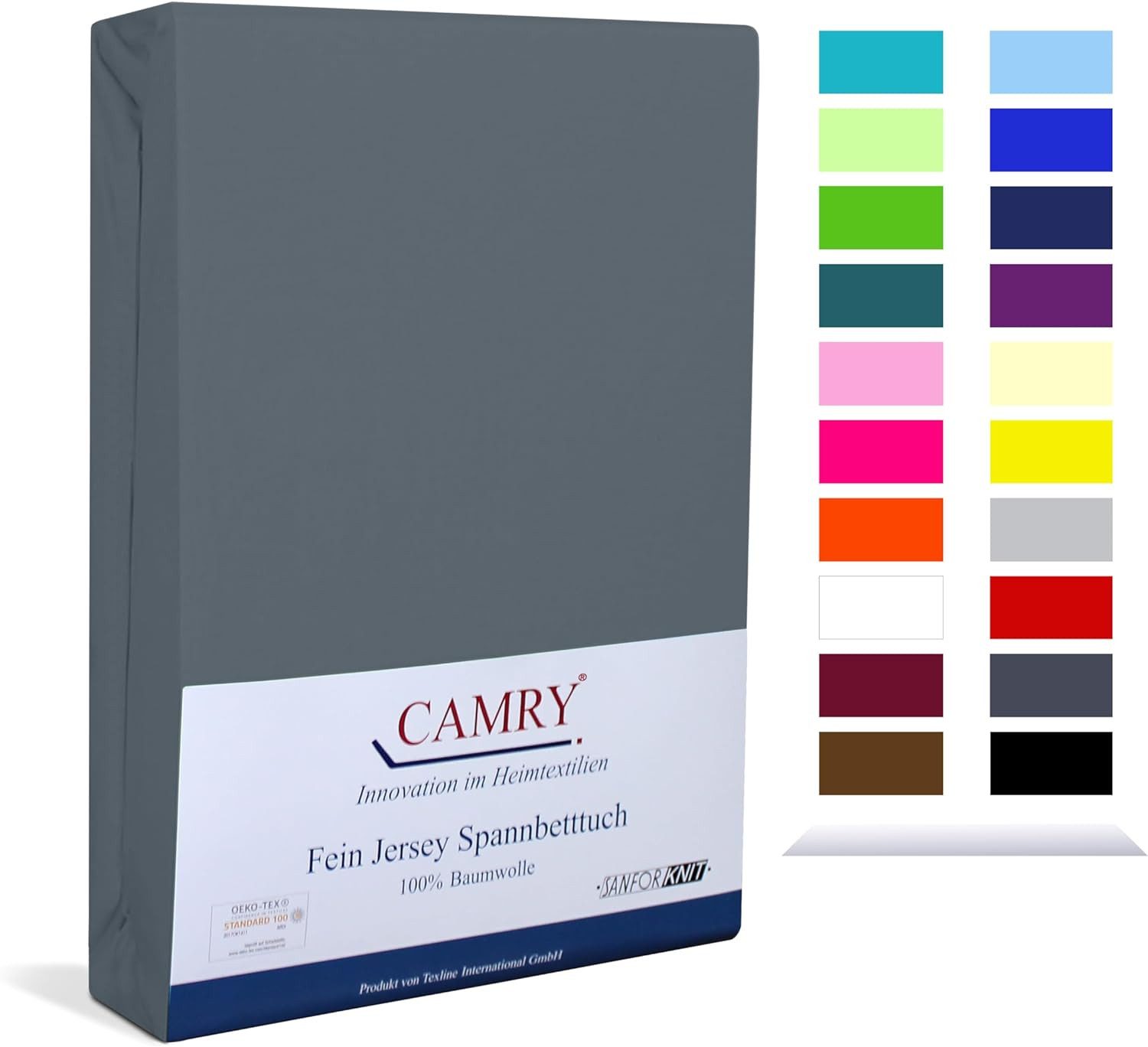 Camry Spannbettlaken CLASSIC, Jersey Baumwolle, Gummizug: rundum, viele Far günstig online kaufen