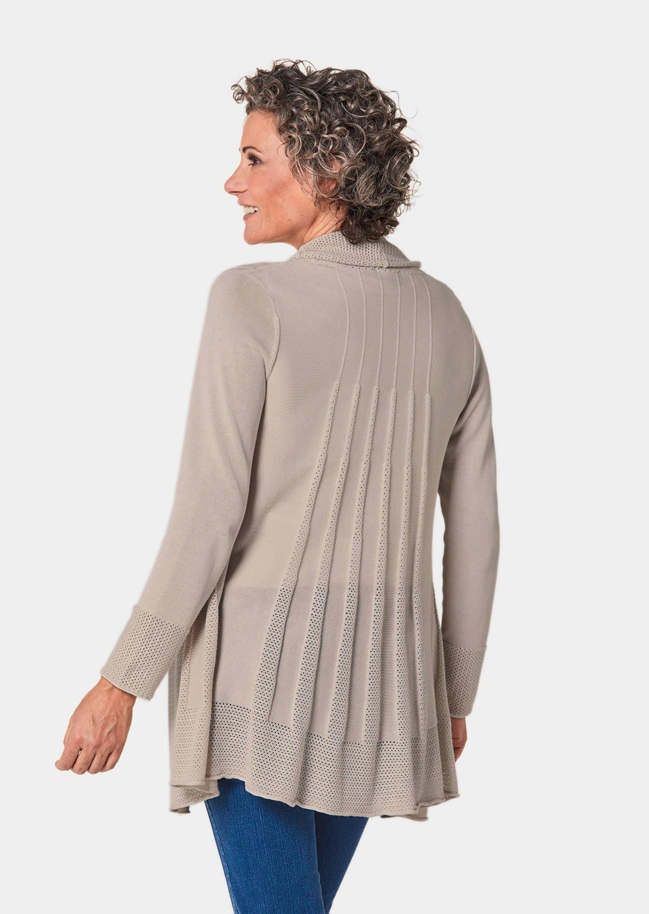 GOLDNER Strickjacke Kurzgröße: Strickjacke in raffinierter günstig online kaufen