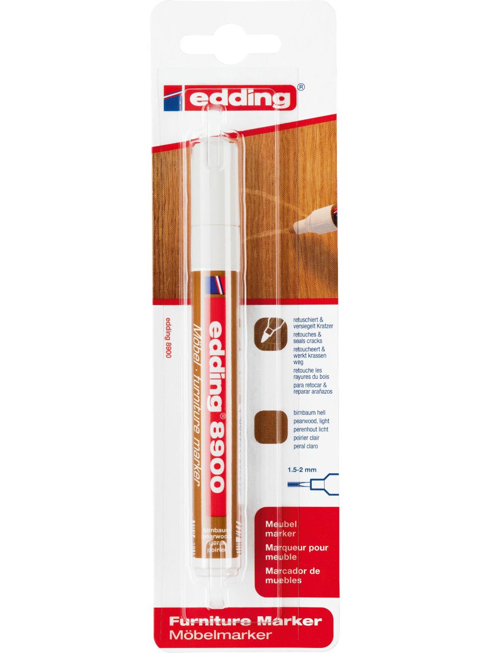 edding Holzschutzlasur Edding 8900 Möbelmarker birnbaum hell