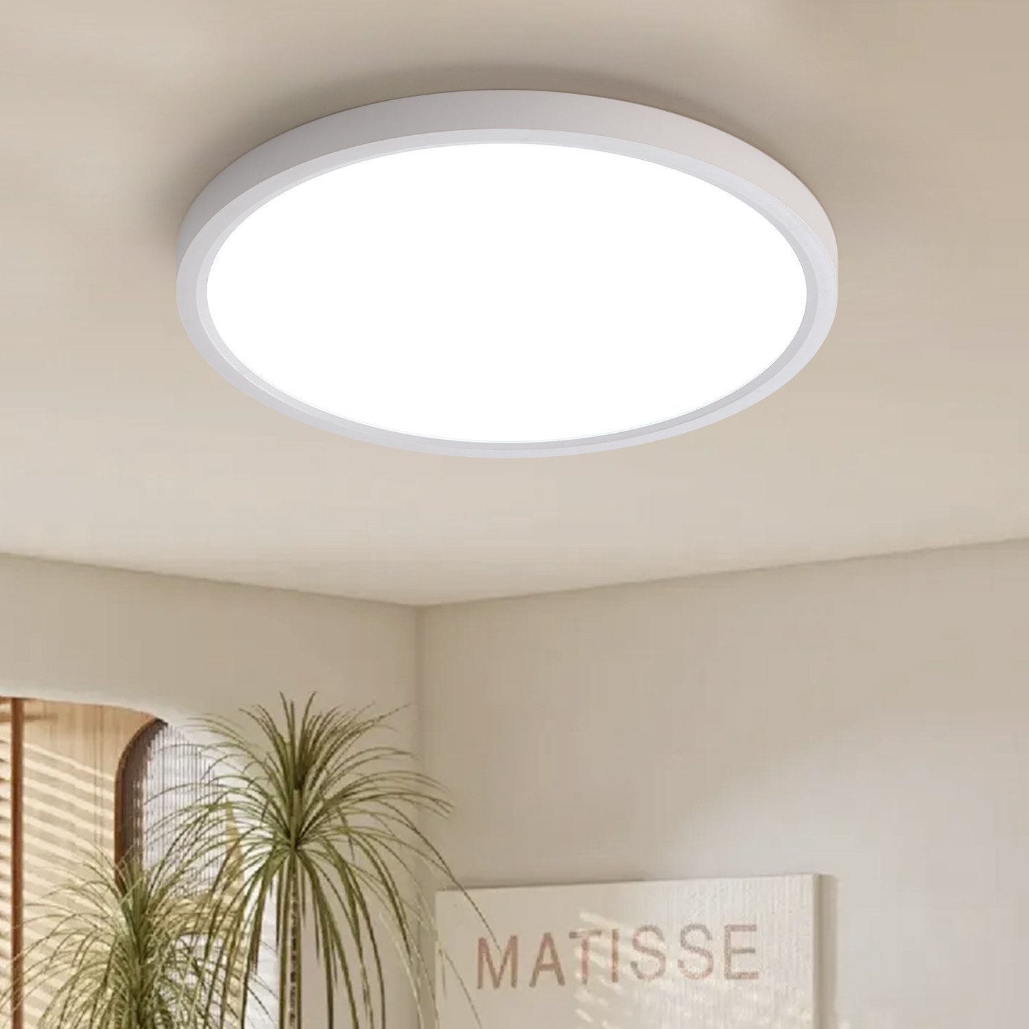 JDONG LED Deckenleuchte 24W/36W/54W/72W Weiße Deckenlampe günstig online kaufen