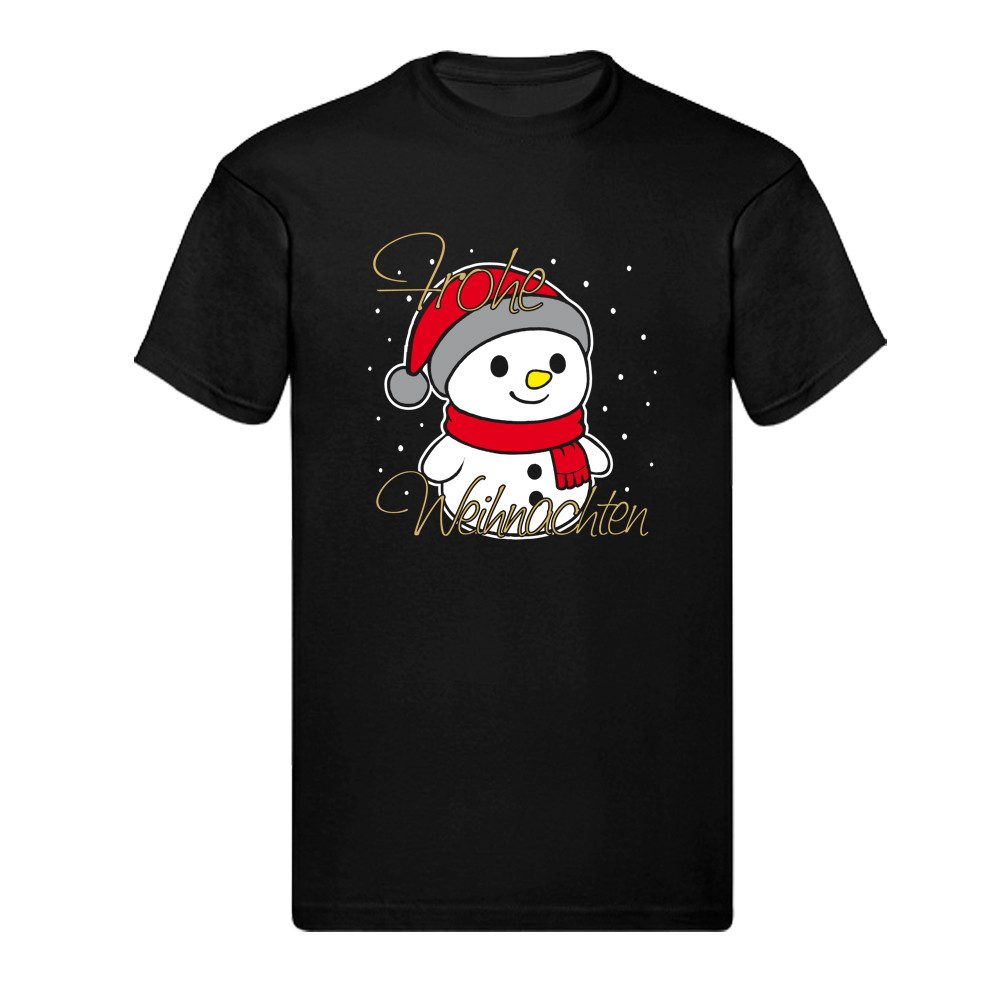 T-Shirt Frohe Weihnachten – Schneemann