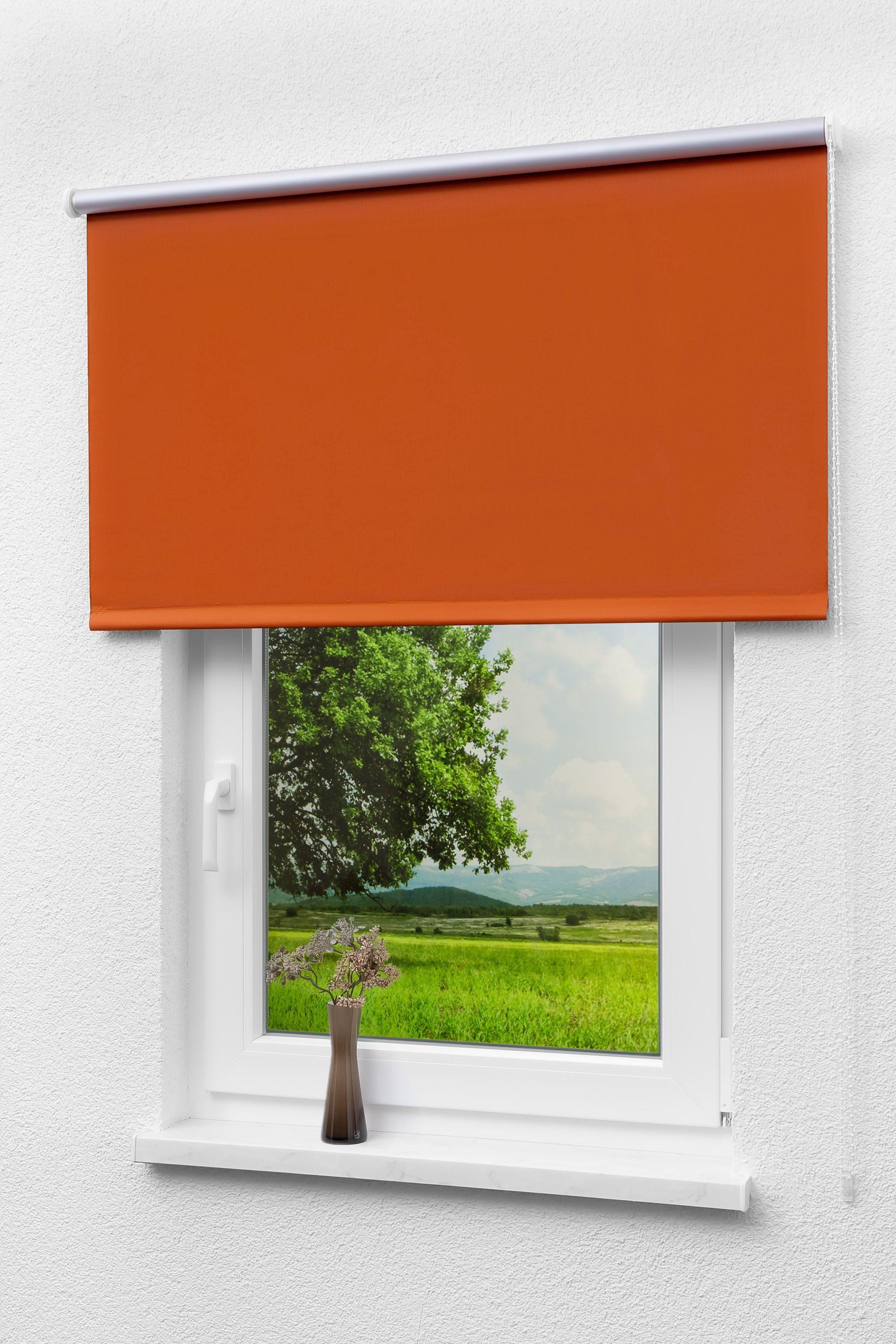 Verdunklungsrollo Verdunkelungsrollo Thermo Rotorange, LYSEL®, abdunkelnd, HxB 175x82.5cm