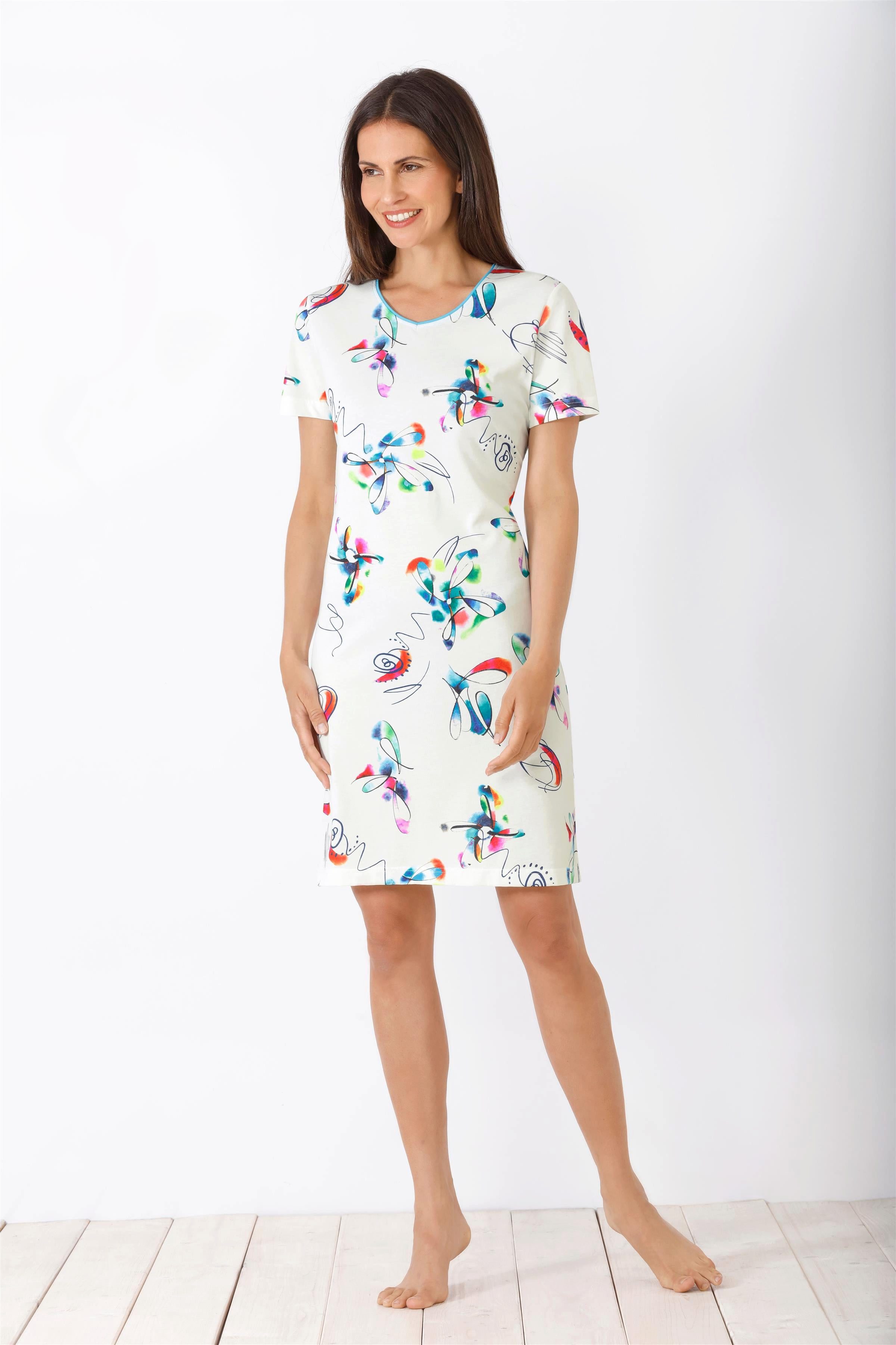 Bermudas Damen Sleepshirt, Klima-Komfort
